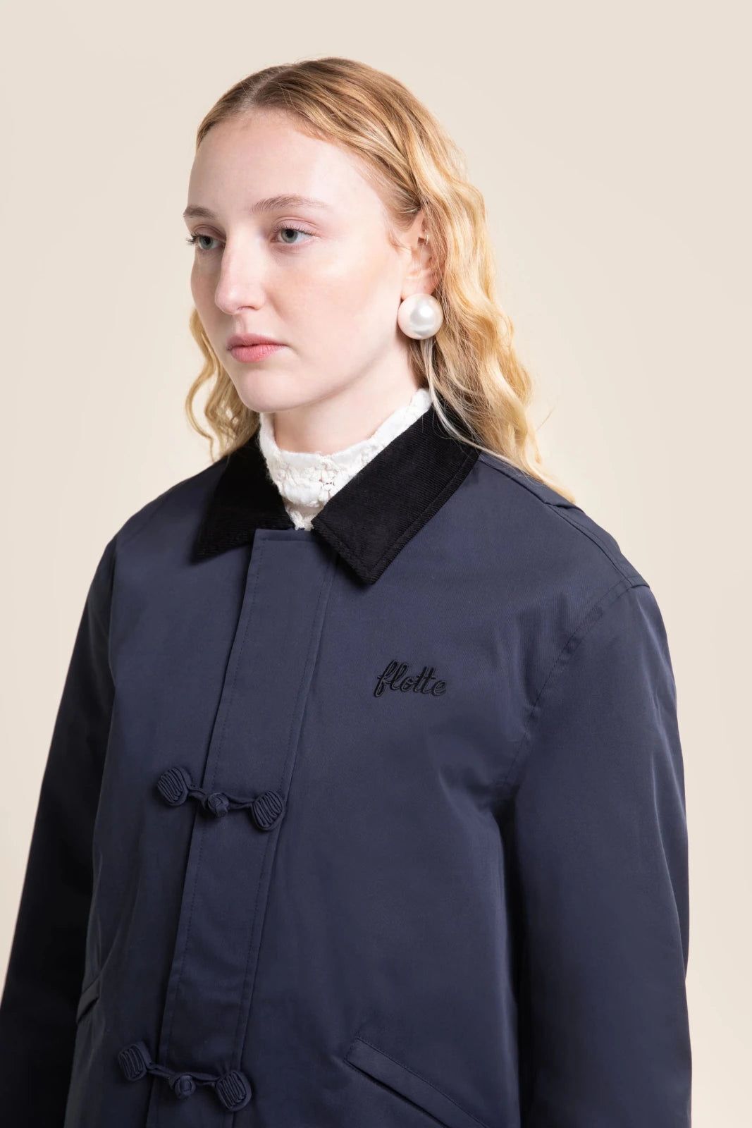 1FT1007-009 [FLOTTE] Carnot 防水青蛙圖案外套 靛藍色 #26042 (EU)