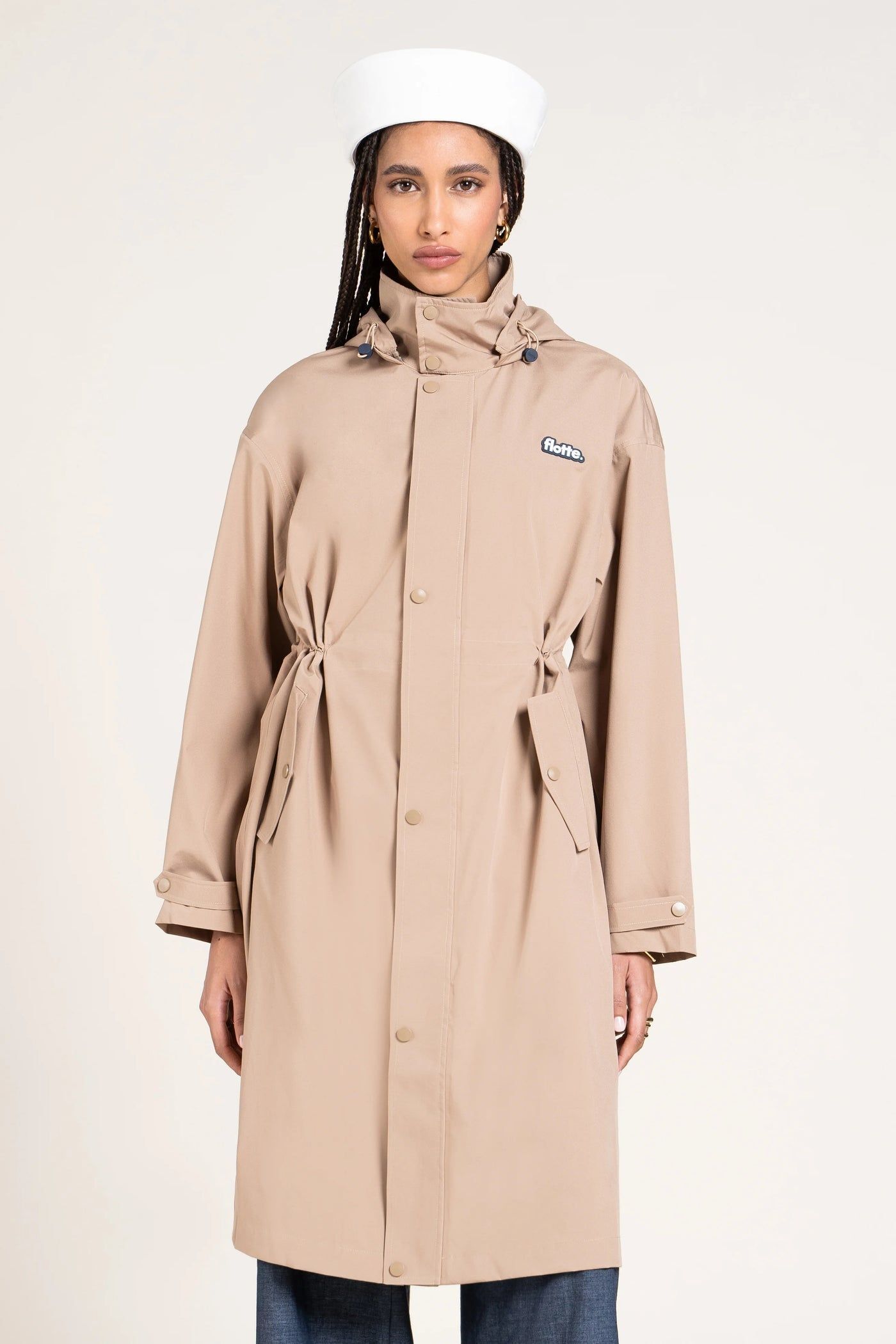 1FT1007-029 [FLOTTE] Solferino Long Parka Sand #26025 (EU)