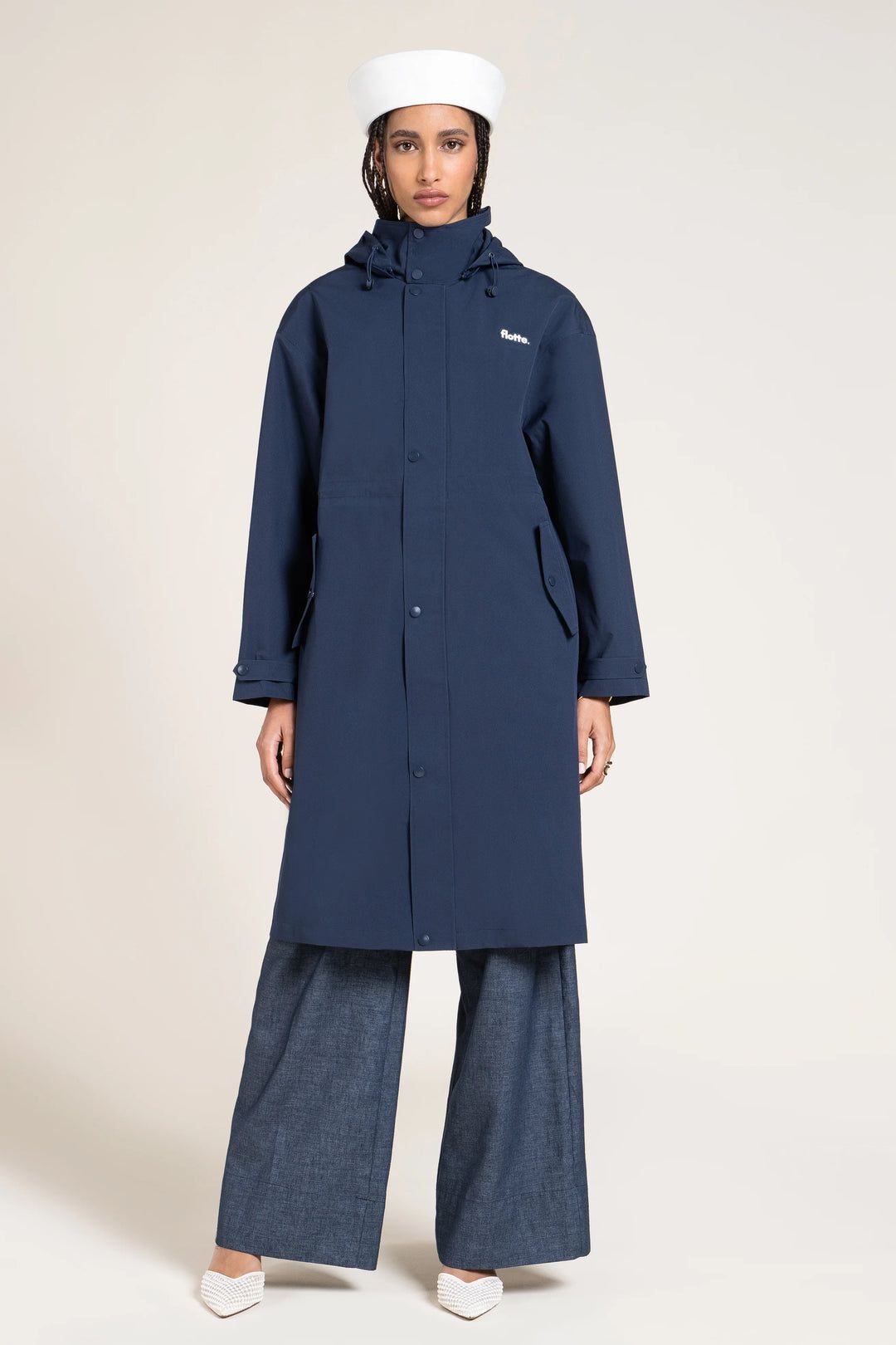 1FT1007-030 [FLOTTE] Solferino Long Parka Indigo #26025 (EU)