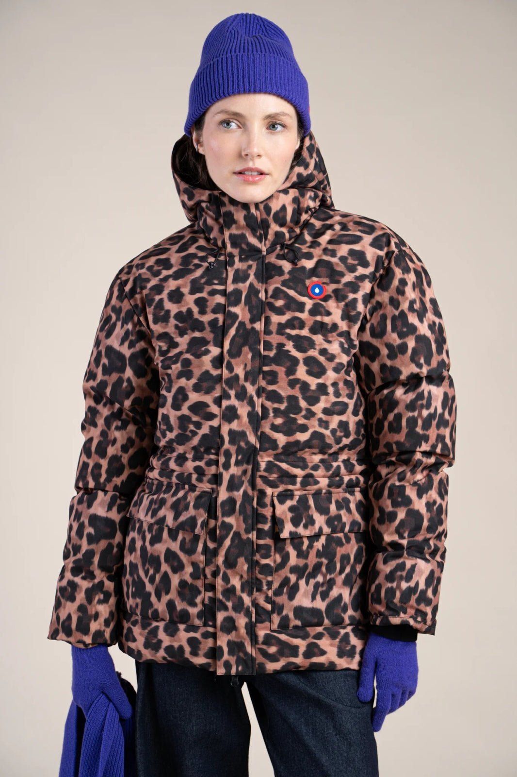 1FT1007-054 [FLOTTE] Victoire Warm Down Jacket New Leopard #24002 (EU)