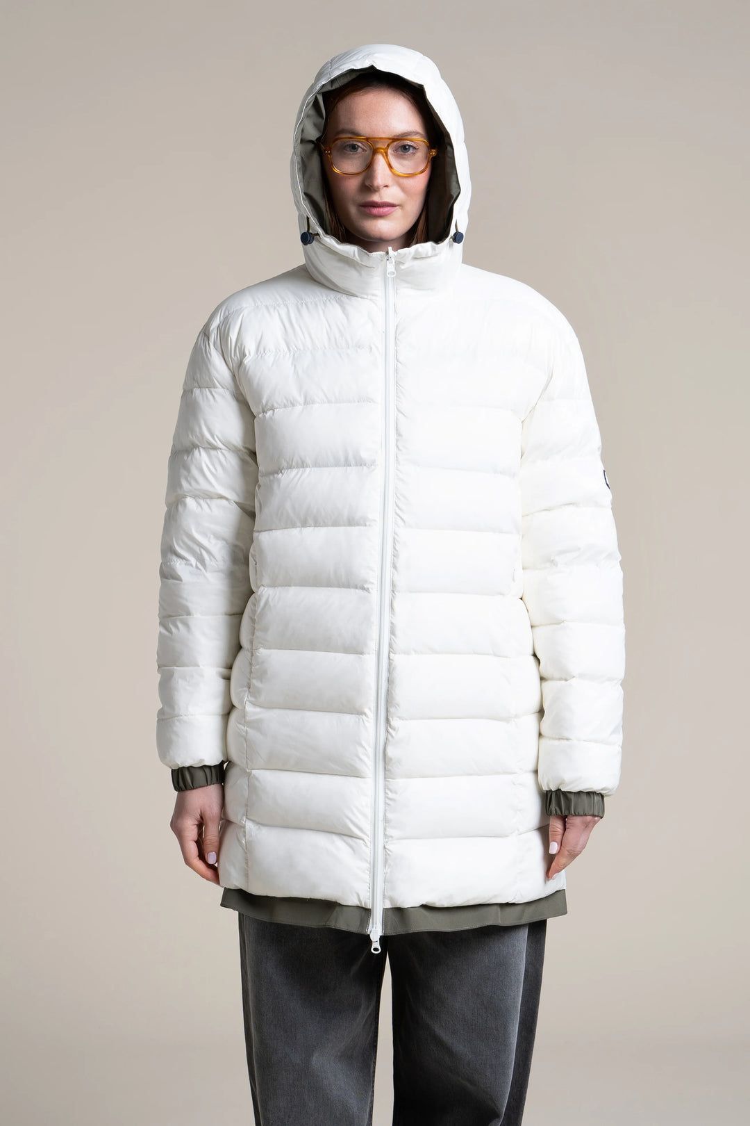 1FT1007-051 [FLOTTE] Varennes Reversible Down Jacket Waterproof Khaki/Shell #25053 (EU)