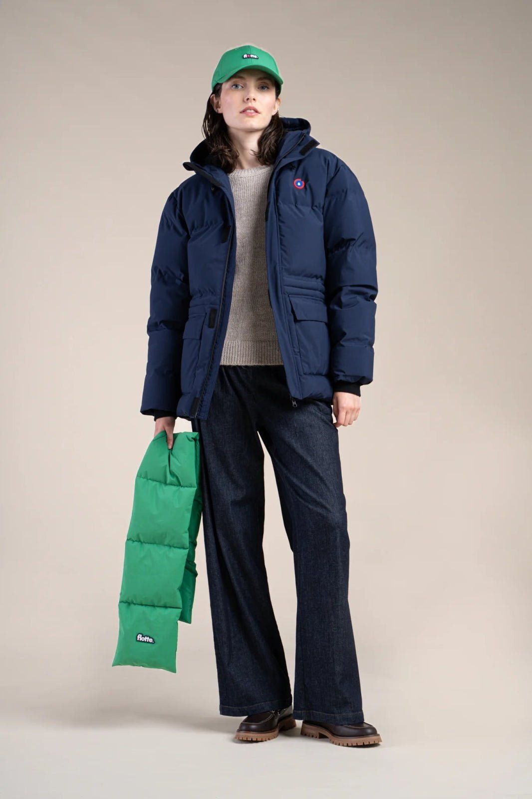 1FT1007-053 [FLOTTE] Victoire Warm Down Jacket Indigo #24002 (EU)