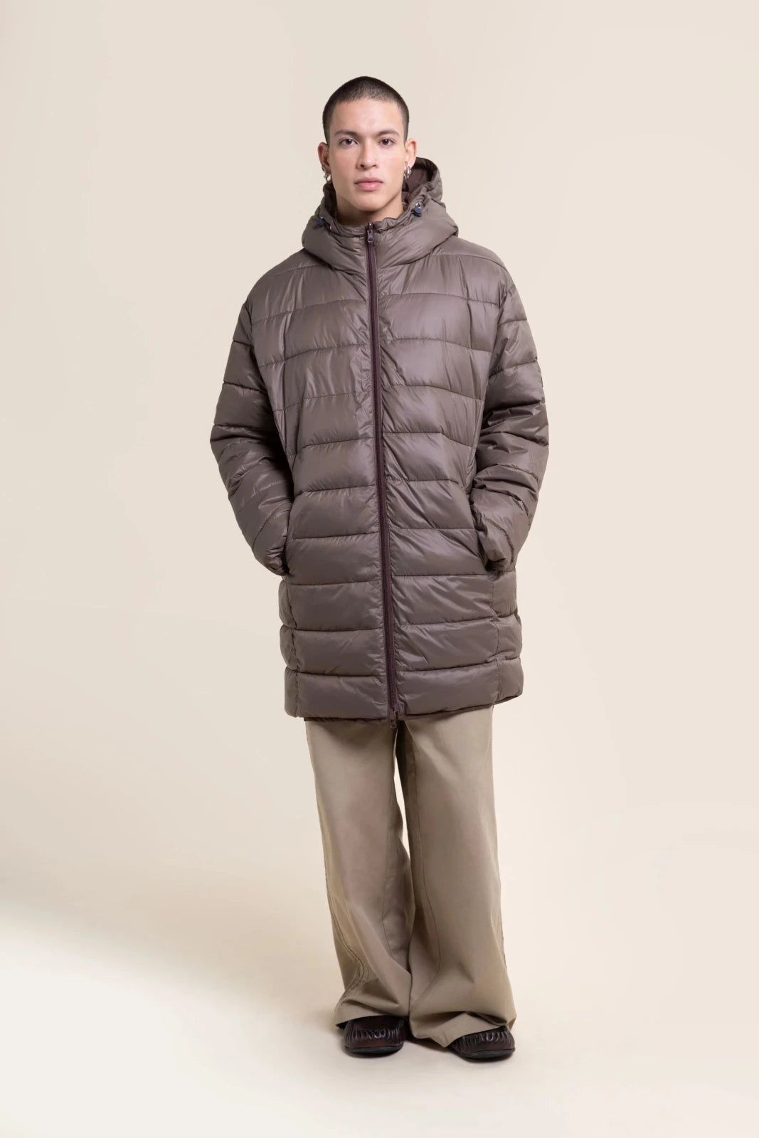 1FT1007-050 [FLOTTE] Varennes Reversible Down Jacket Waterproof Chocolate #25053 (EU)