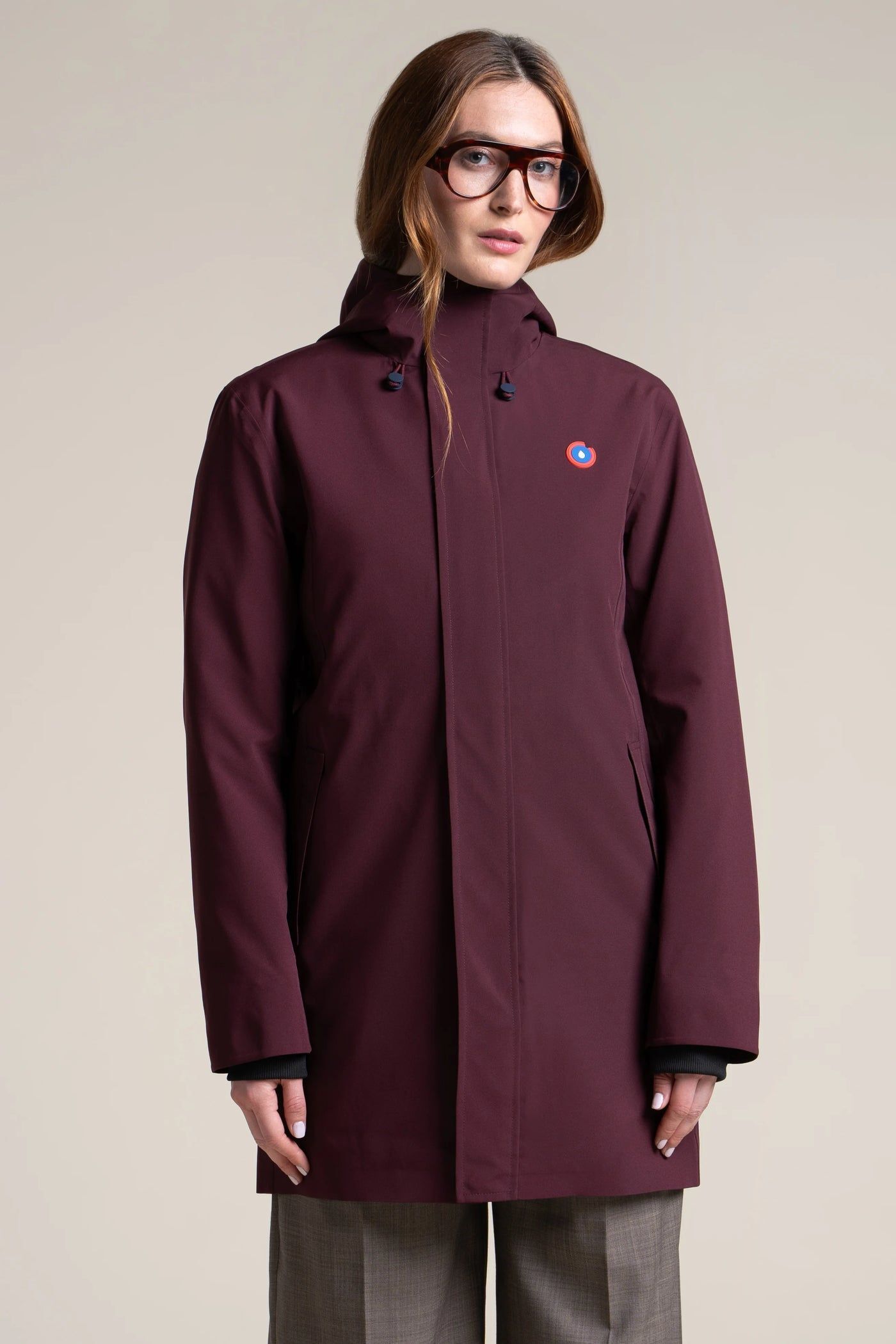 1FT1007-064 [FLOTTE] Beaubourg Long Parka Plum #24021 (EU)