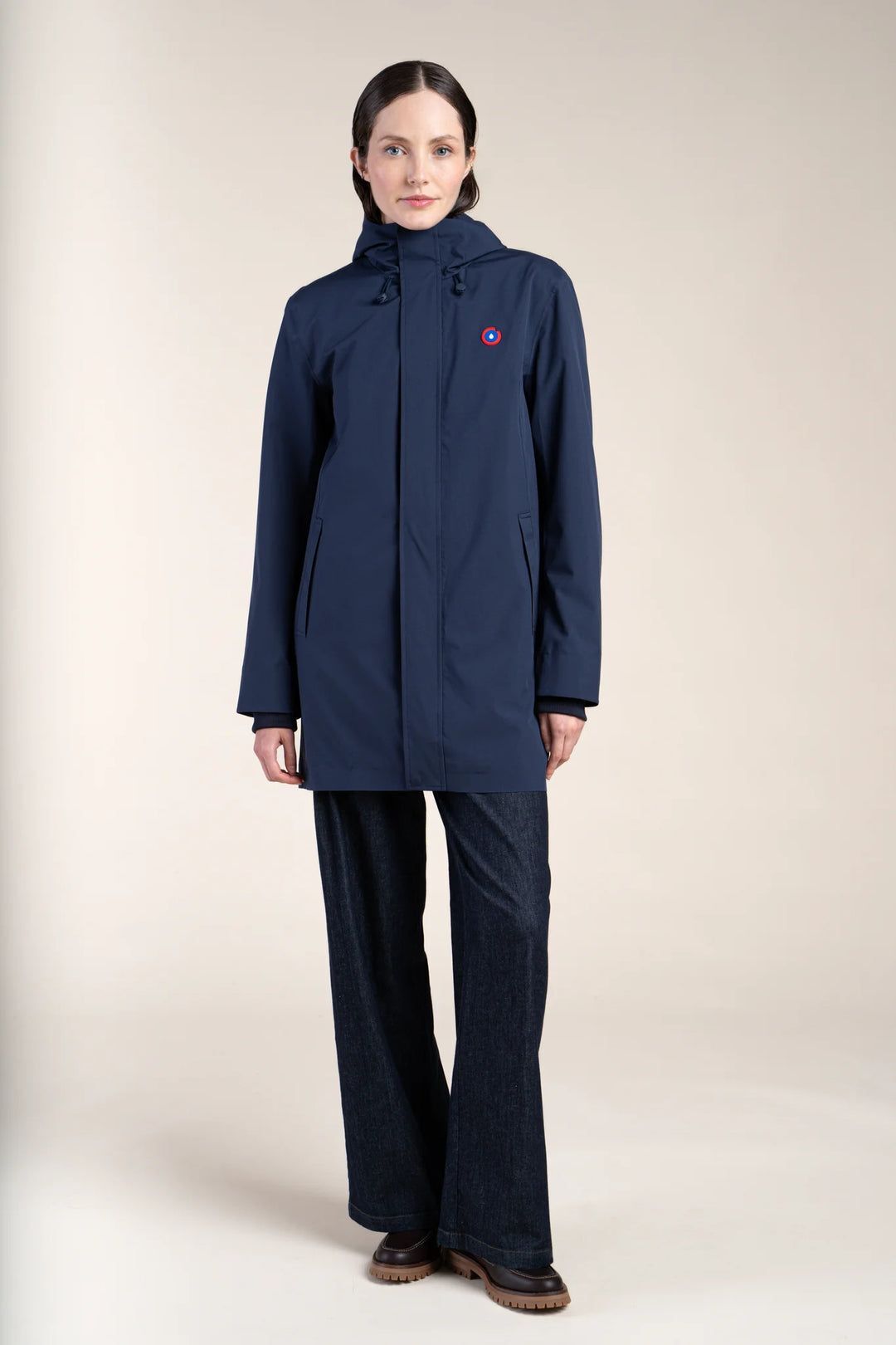 1FT1007-067 [FLOTTE] Beaubourg Long Parka Indigo #24021 (EU)