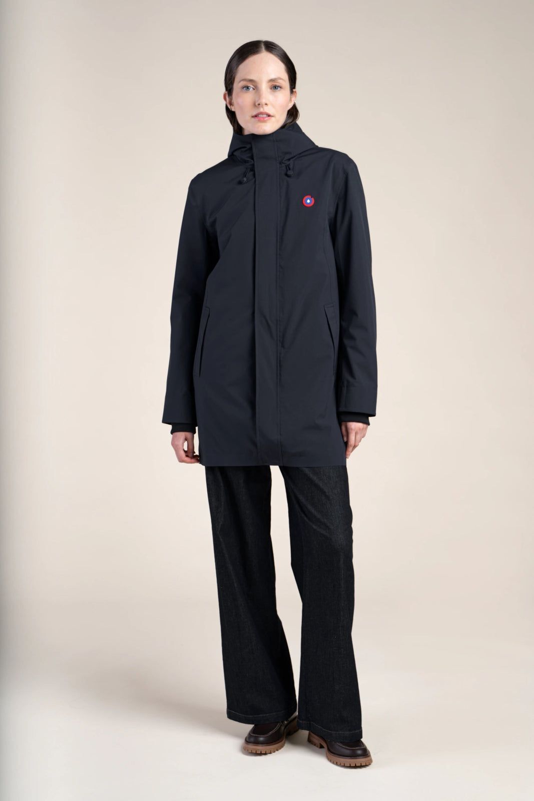 1FT1007-068 [FLOTTE] Beaubourg Long Parka Black #24021 (EU)