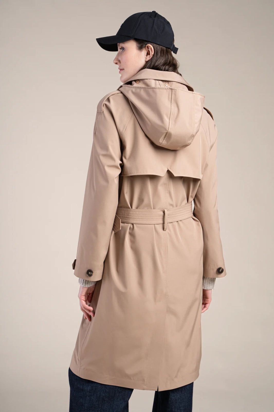 1FT1007-069 [FLOTTE] Montaigne Mid-Length Trench Coat Sahara #24009 (EU)