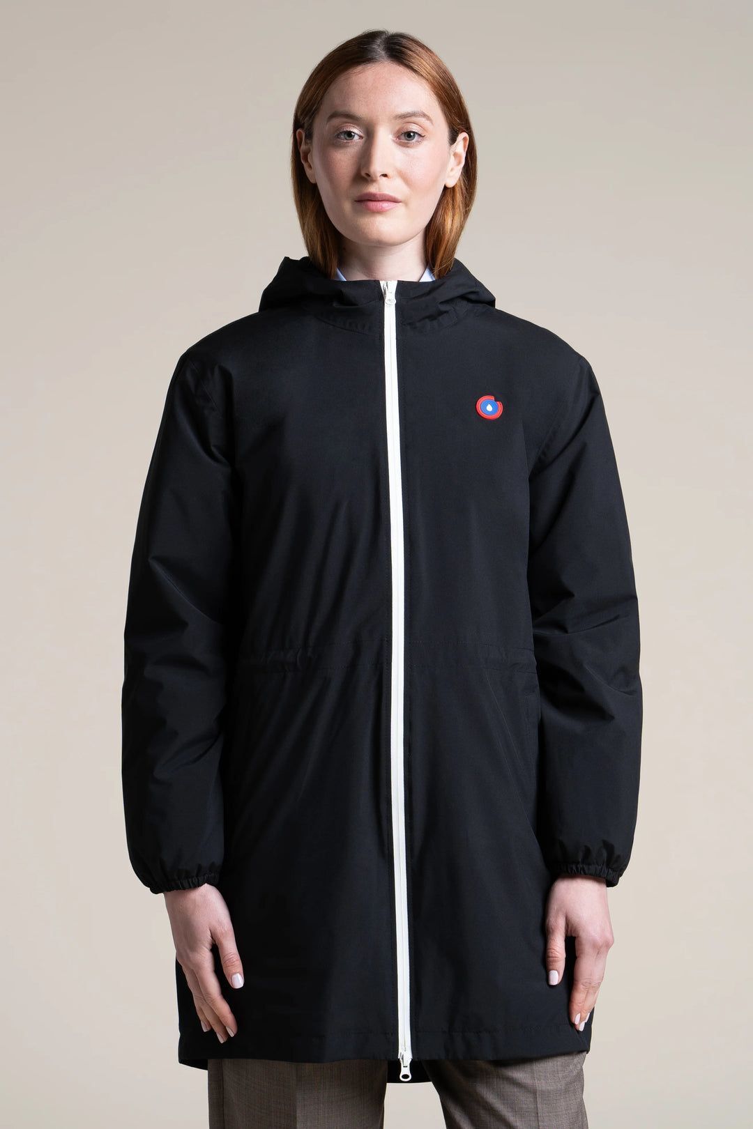 1FT1007-075 [FLOTTE] Pompidou Waterproof Parka With Fleece Lining Black #21028 (EU)