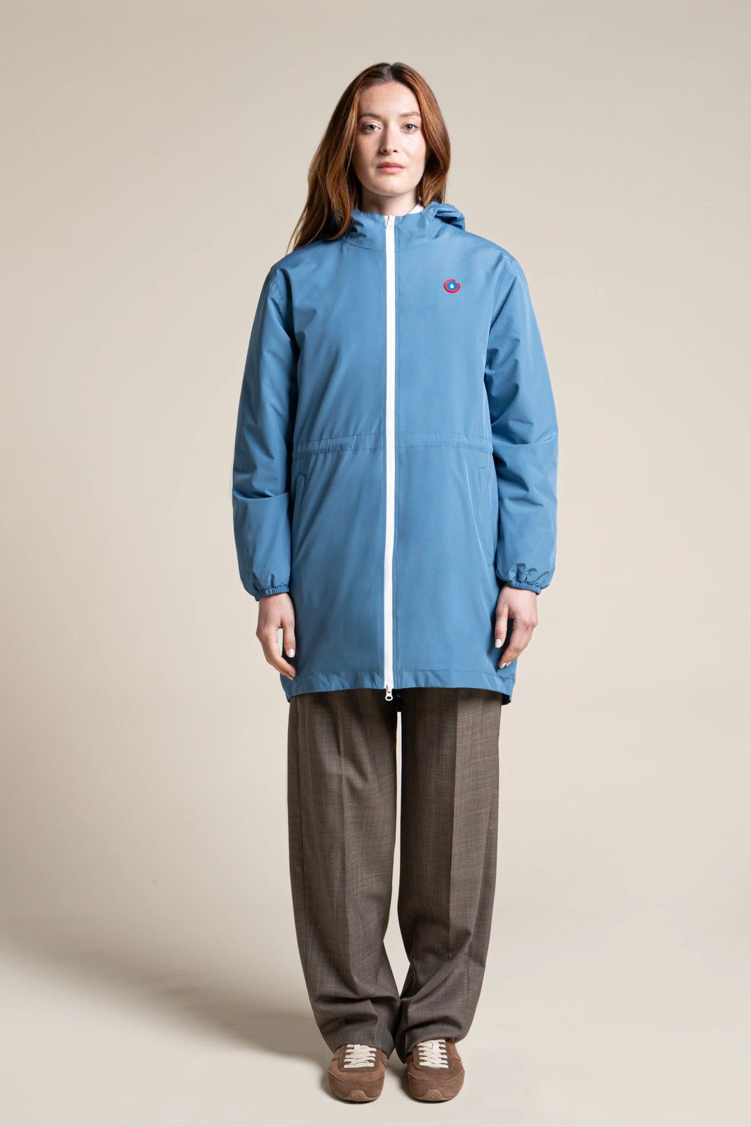 1FT1007-078 [FLOTTE] Pompidou Waterproof Parka With Fleece Lining Storm #21028 (EU)