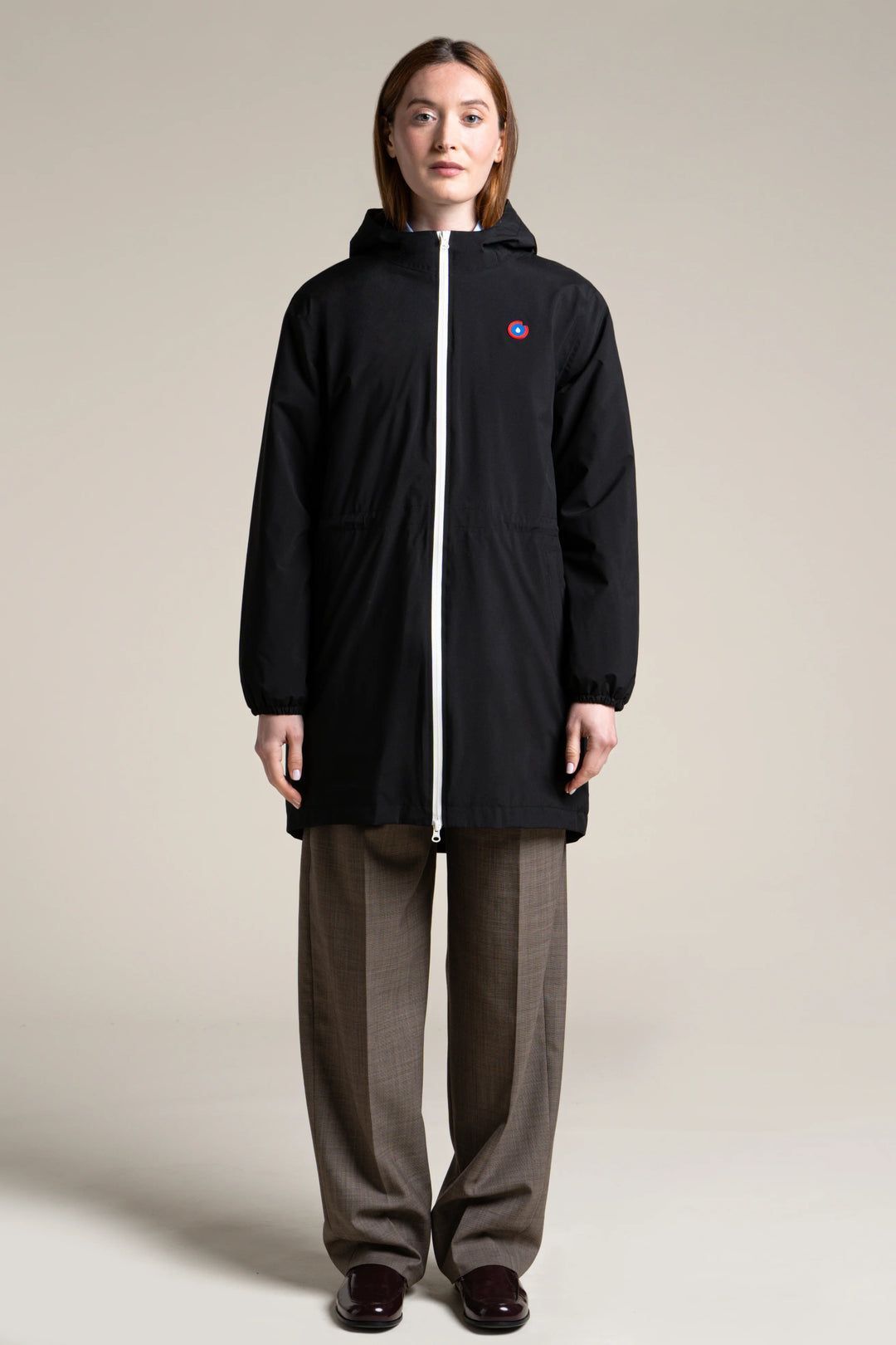 1FT1007-075 [FLOTTE] Pompidou Waterproof Parka With Fleece Lining Black #21028 (EU)