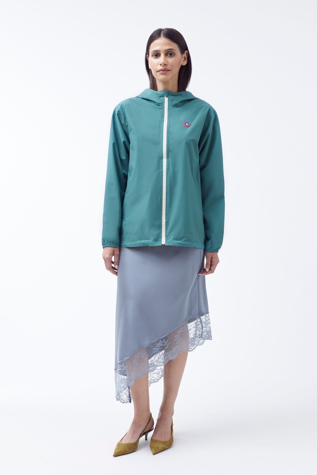 1FT1007-104 [FLOTTE] Passy Water-Resistant And A Brief Windbreaker Emerald #20007 (EU)