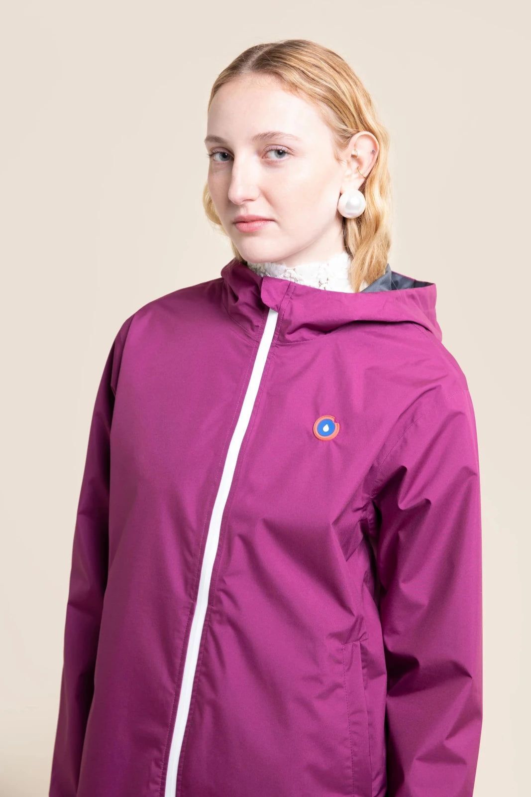 1FT1007-108 [FLOTTE] Passy Water-Resistant And A Brief Windbreaker Raspberry #20007 (EU)