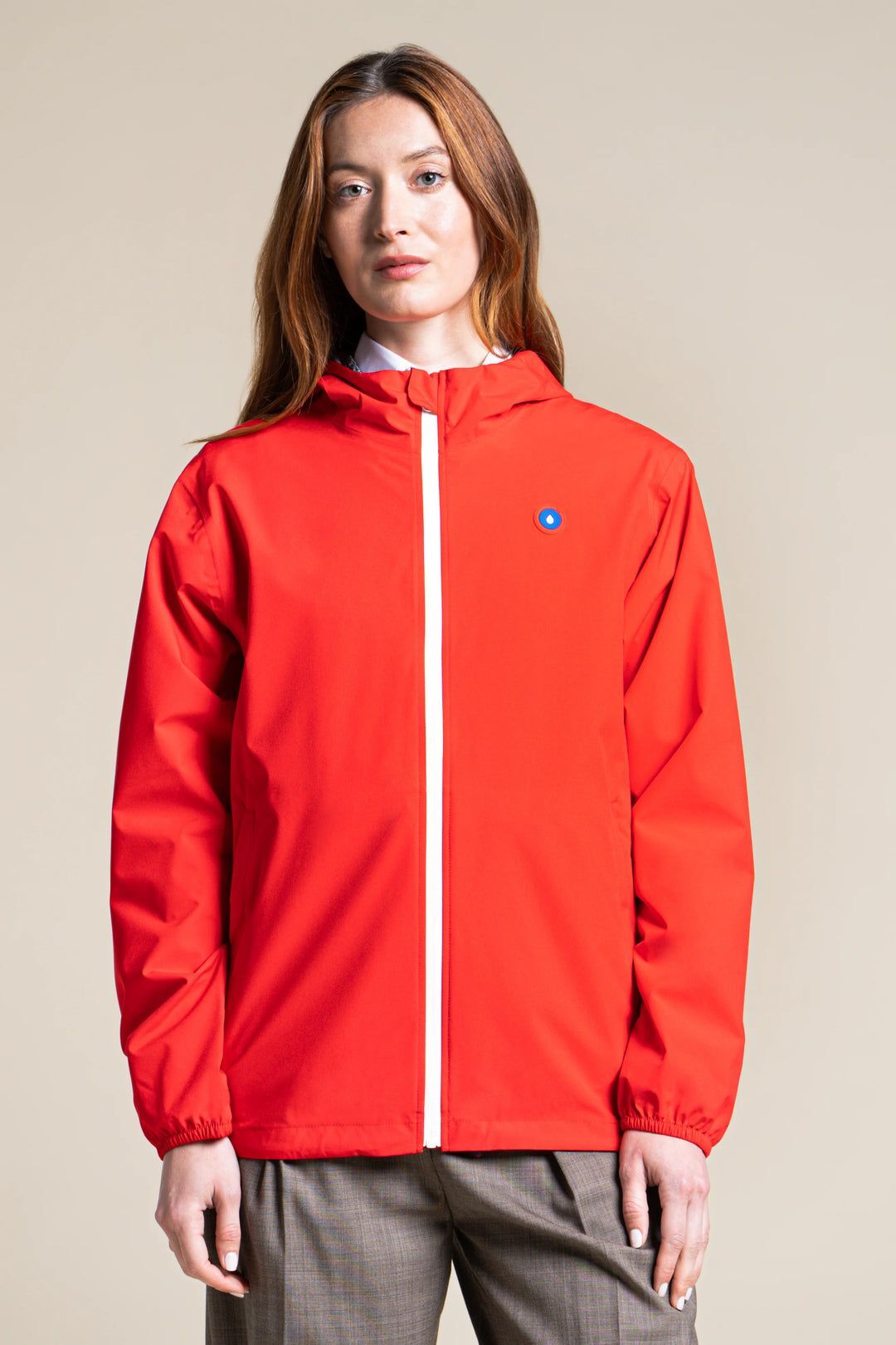 1FT1007-112 [FLOTTE] Passy Water-Resistant And A Brief Windbreaker Red #20007 (EU)