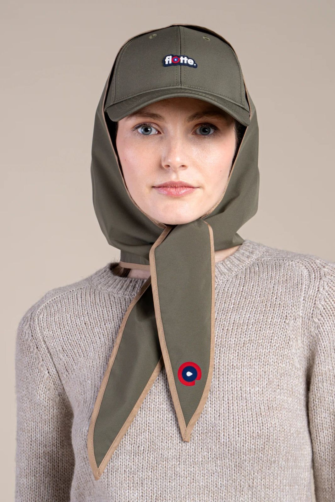 1FT1007-154 [FLOTTE] Couvre Chef Packable Hood Khaki #21036 (EU)