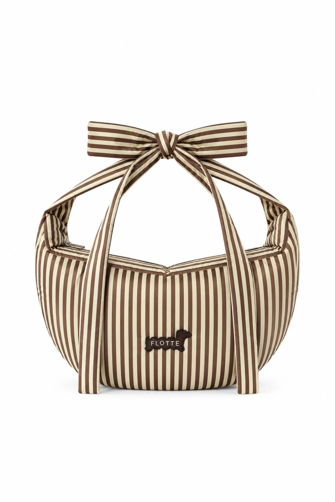 1FT1007-171 [FLOTTE] Bow Bag Versatile Bag Cream Striped #27024 (EU)