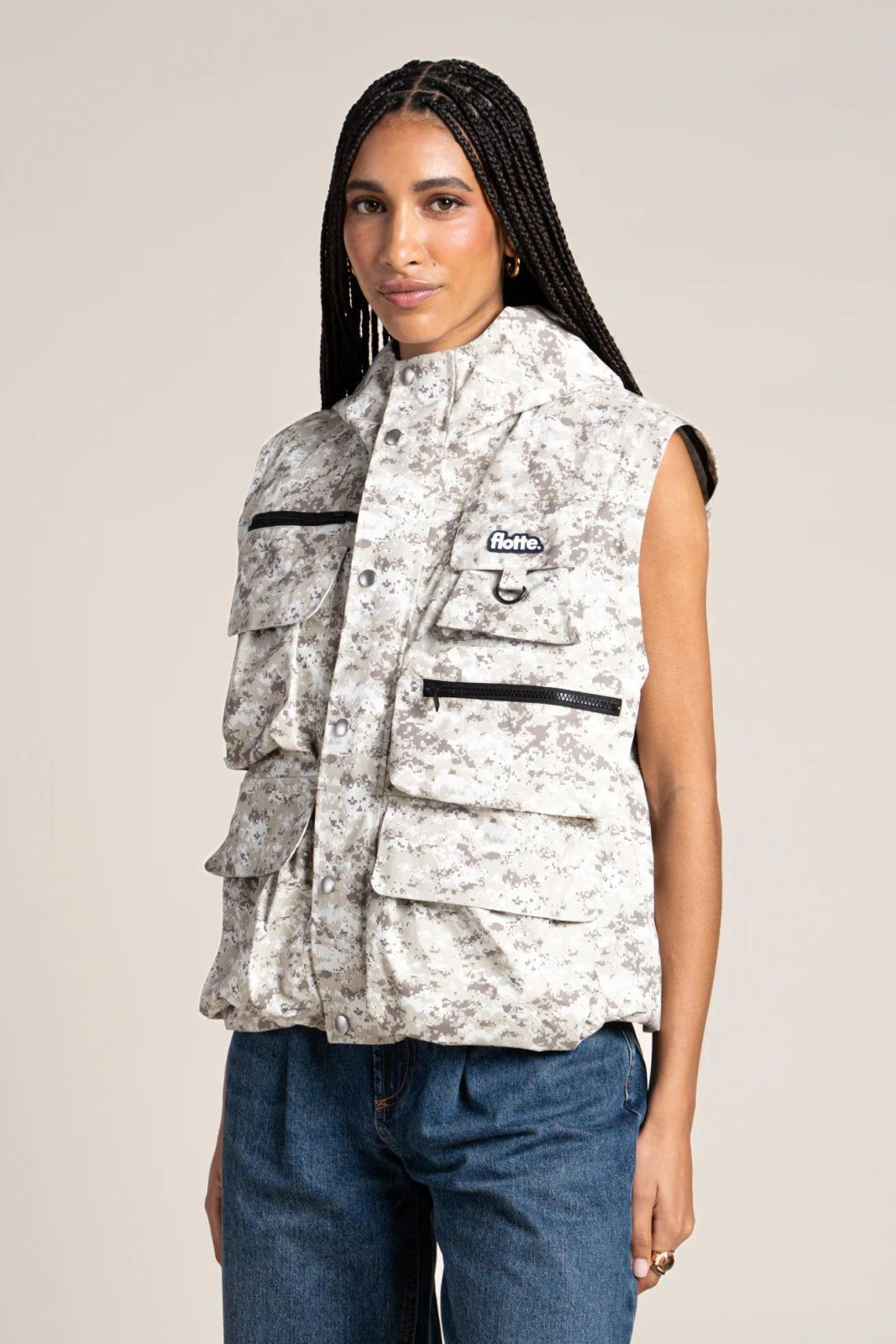 1FT1007-187 [FLOTTE] Saint Cyr Multi-Pocket Waterproof Jacket Pixel Camo #22099 (EU)