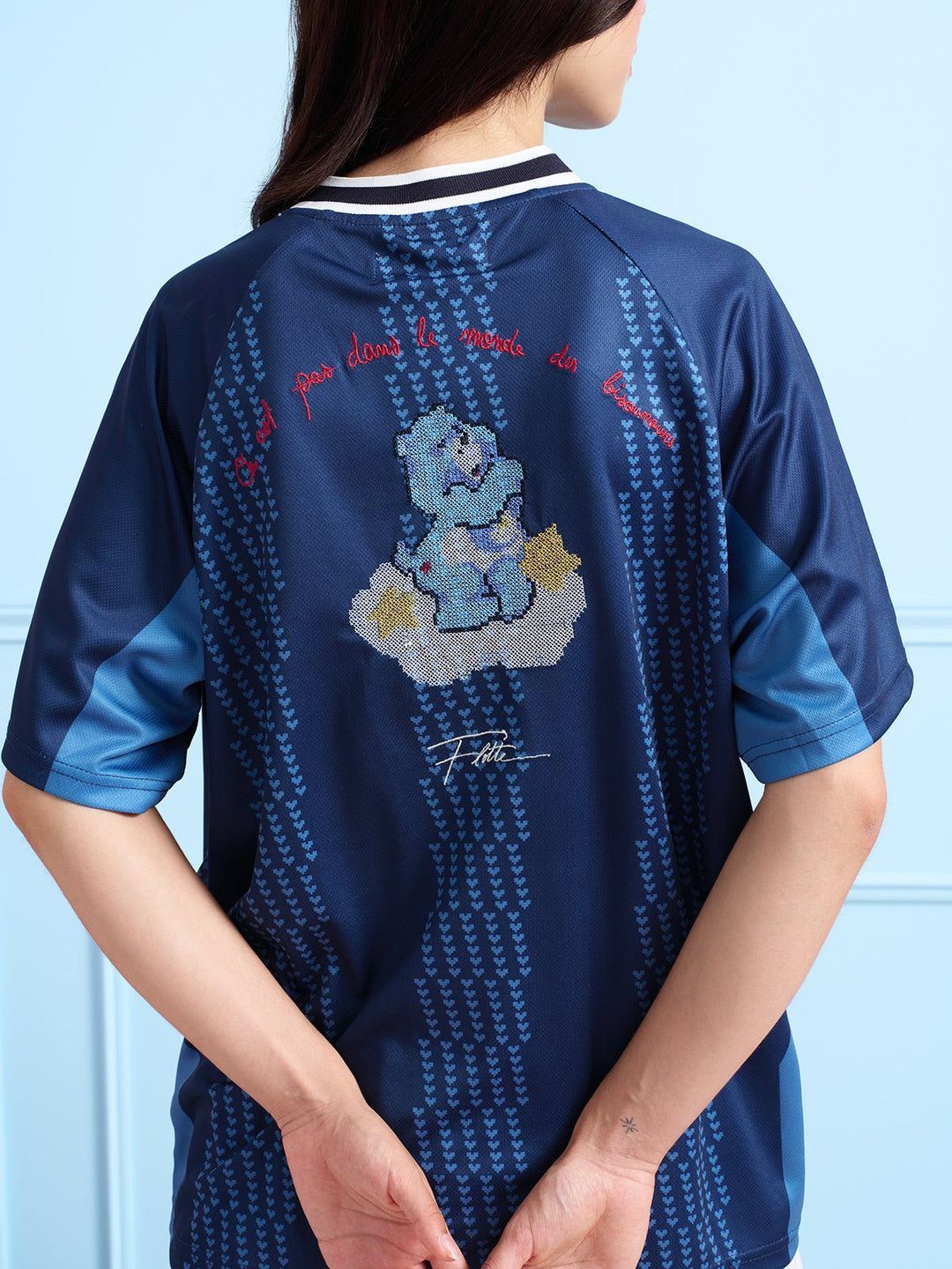 1FT1007-213 [FLOTTE] Germain Care Bear 足球球衣 靛藍色 #26424 (EU)