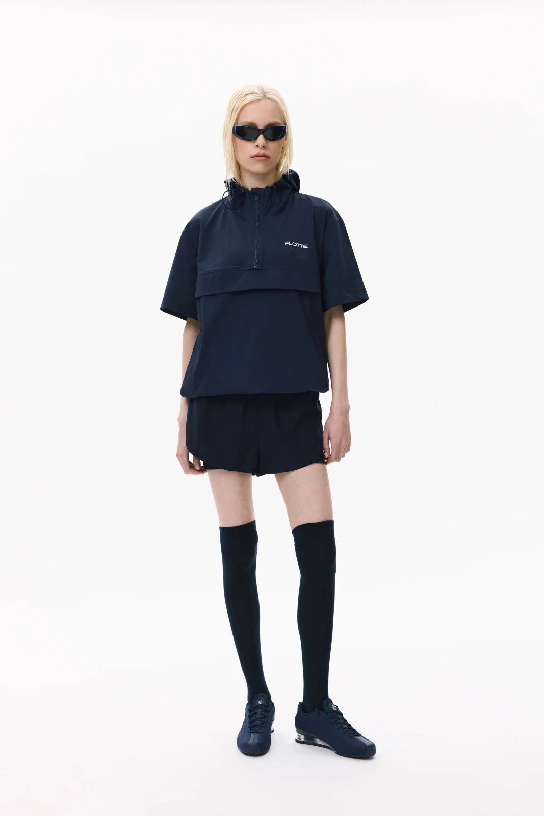 1FT1007-221 [FLOTTE] Orleans UV-protective Hoodie Indigo #26075 (EU)