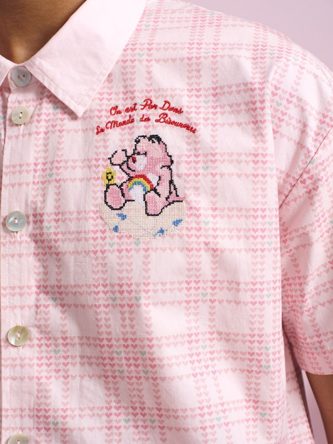 1FT1007-218 [FLOTTE] Tomasi Care Bears 府綢襯衫 棉花糖白 #26425 (EU)
