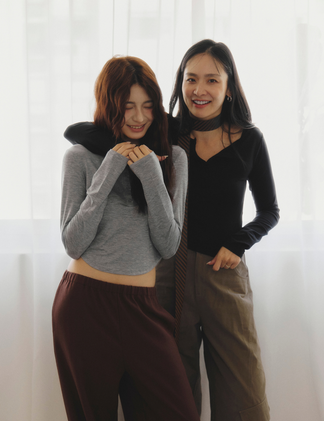 亨利領長袖上衣（黑色/3尺寸）