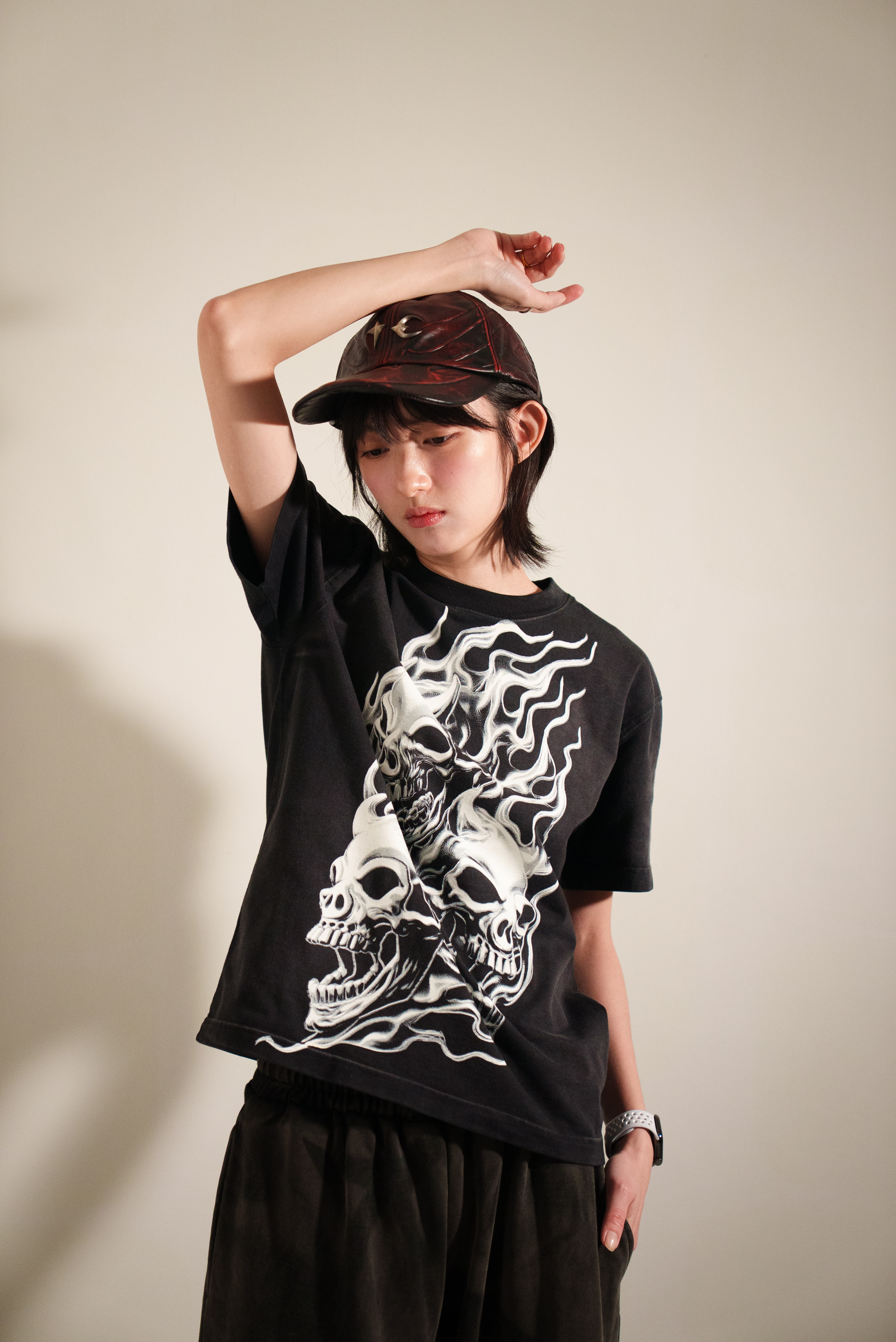 【Focus Store】現貨 Thug Club Three Riding Skull Dirt T-Shirt 鬼頭印花 黑色 短袖