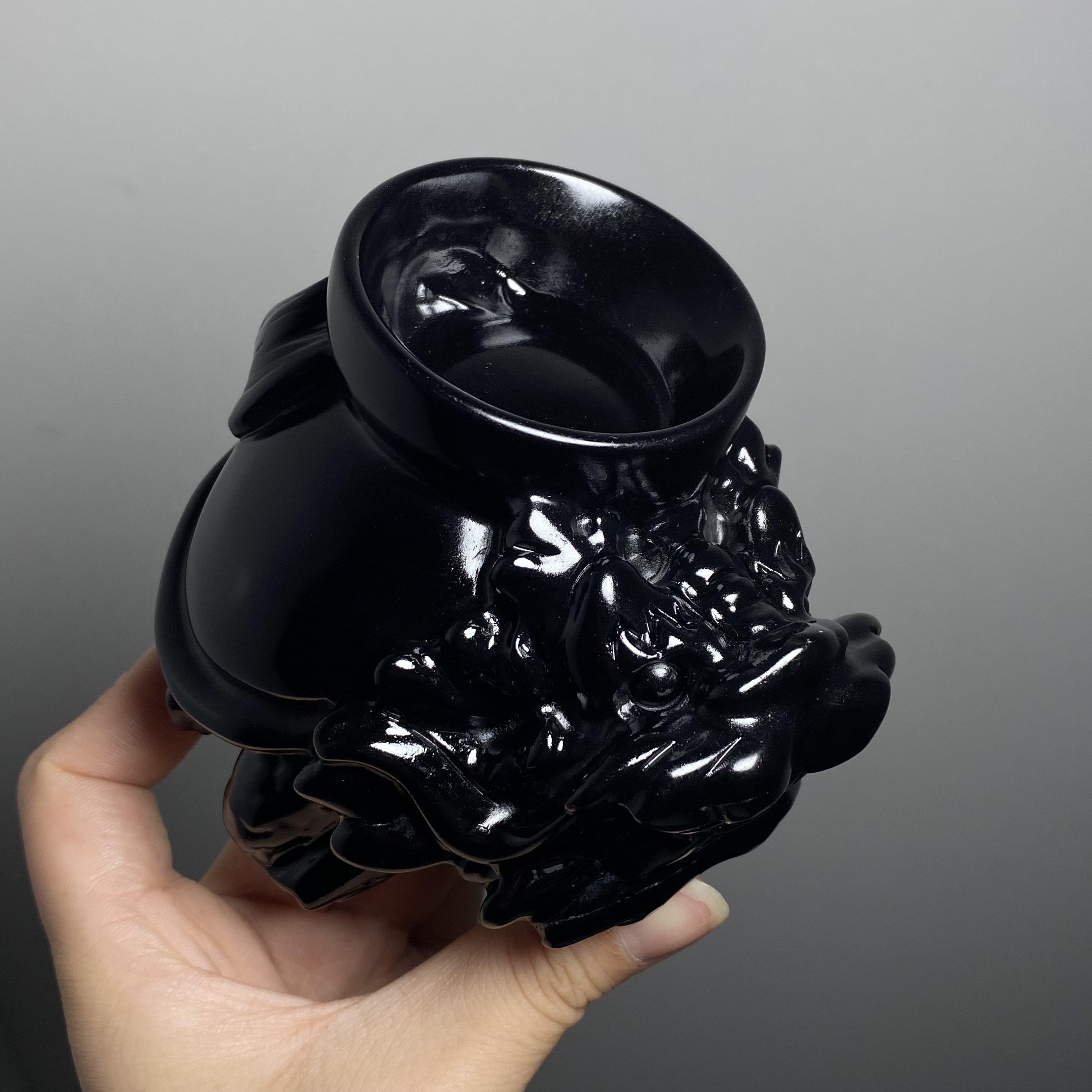 黑曜石球座龍龜