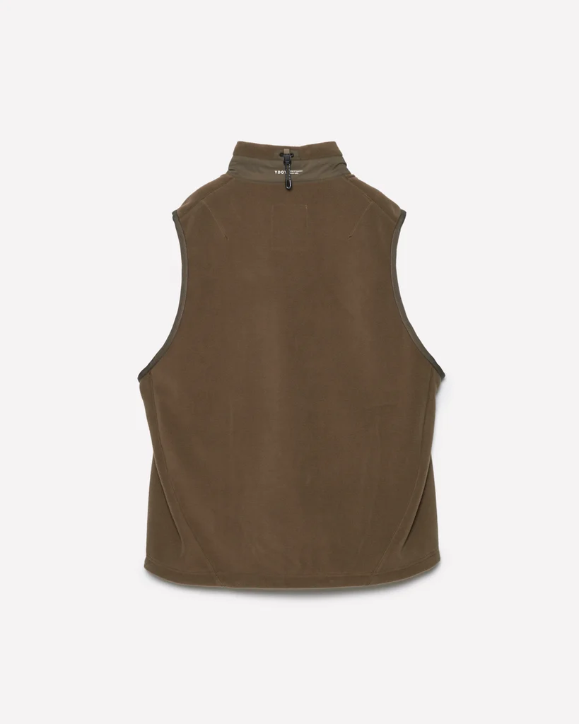 YDOT｜Tech Fleece Circle Anorak Vest "Brown"