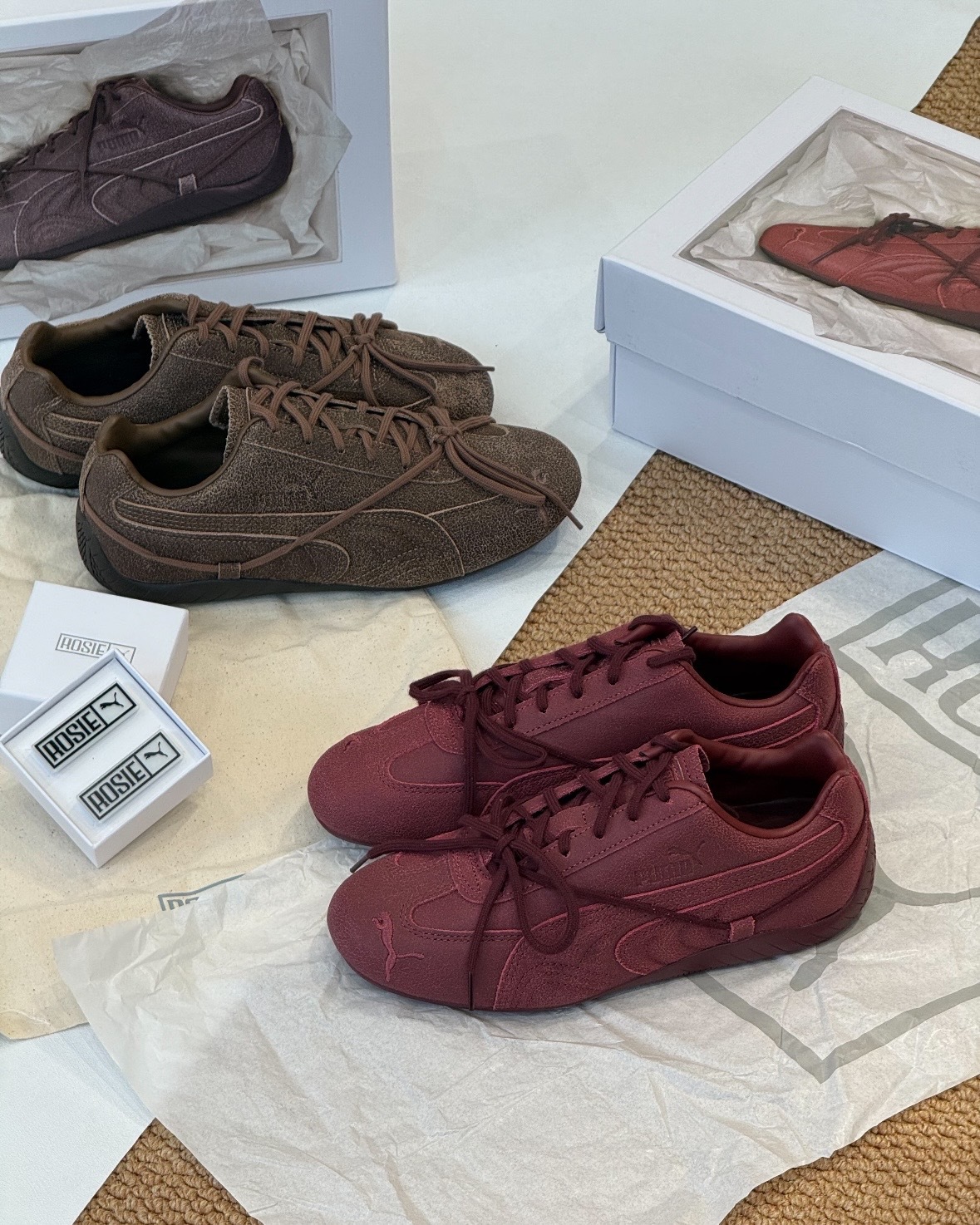 Rosé X Puma Speedcat VTG 聯名 復古 裂紋 皮革 賽車鞋 兩色