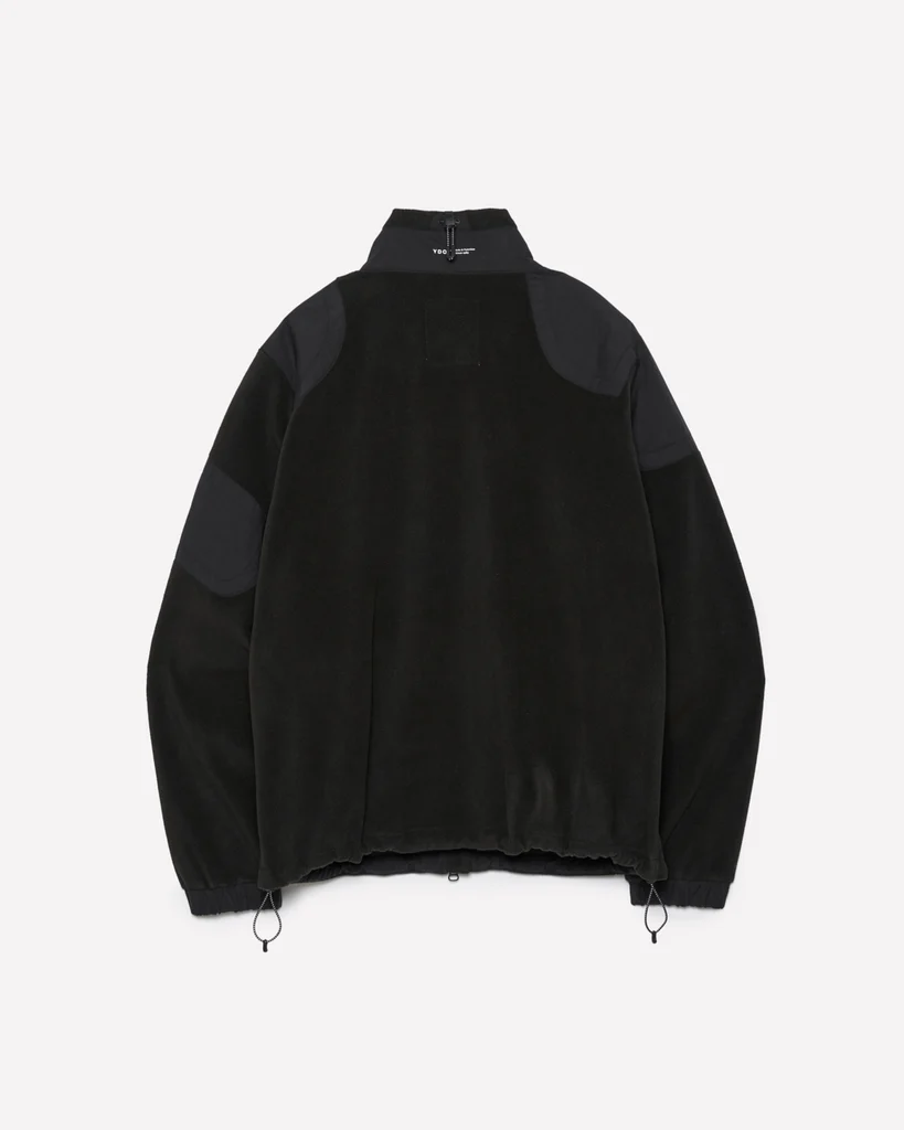 YDOT｜Fleece Patched Jacket "Black"