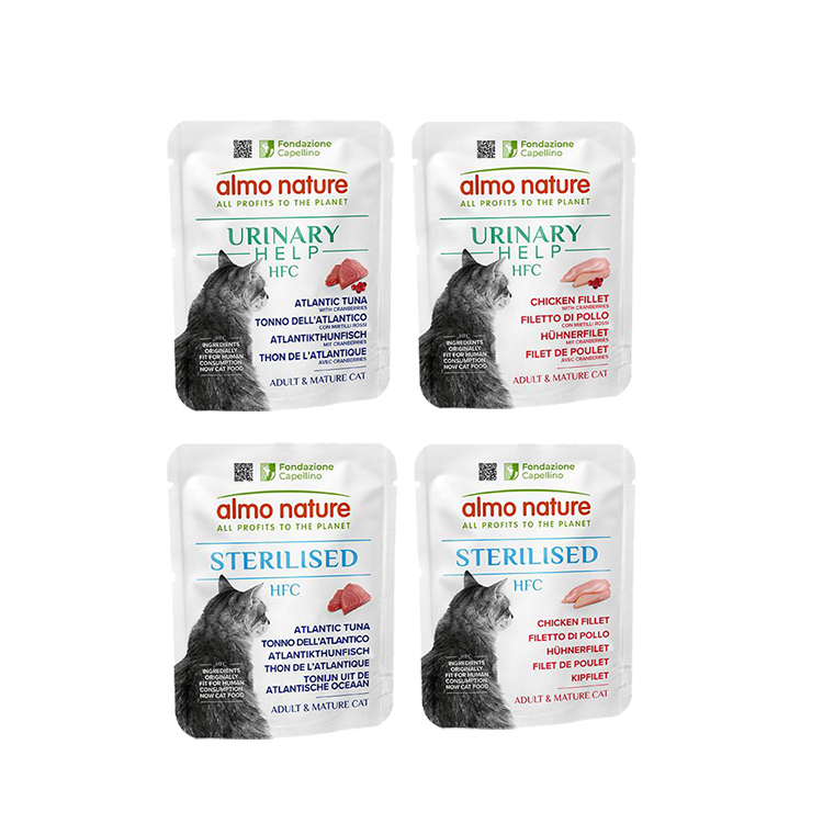 (24入 )歐義廚 HFC 結紮貓低卡機能/泌尿道保健 貓餐包50g