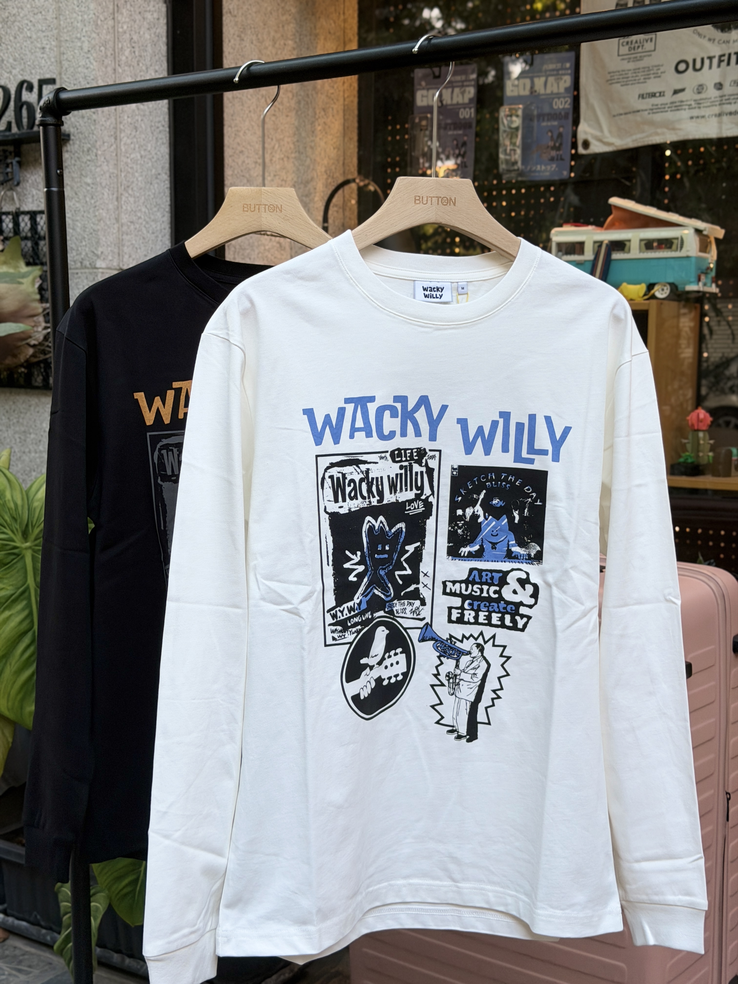 Wacky WiLLy Art Collage Long Sleeve 藝術拼貼圖像 薄長袖 WA2603LT12