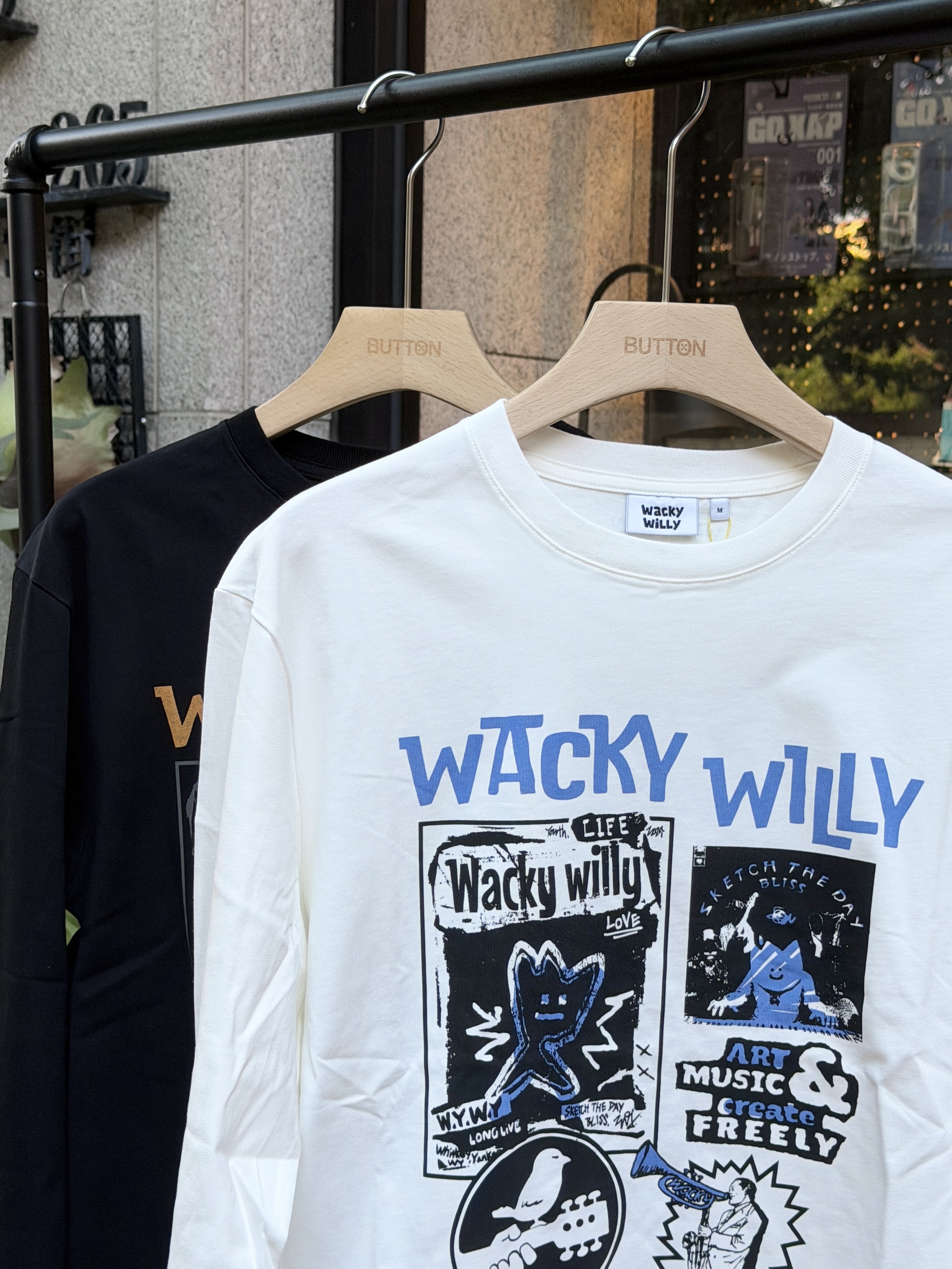 Wacky WiLLy Art Collage Long Sleeve 藝術拼貼圖像 薄長袖 WA2603LT12