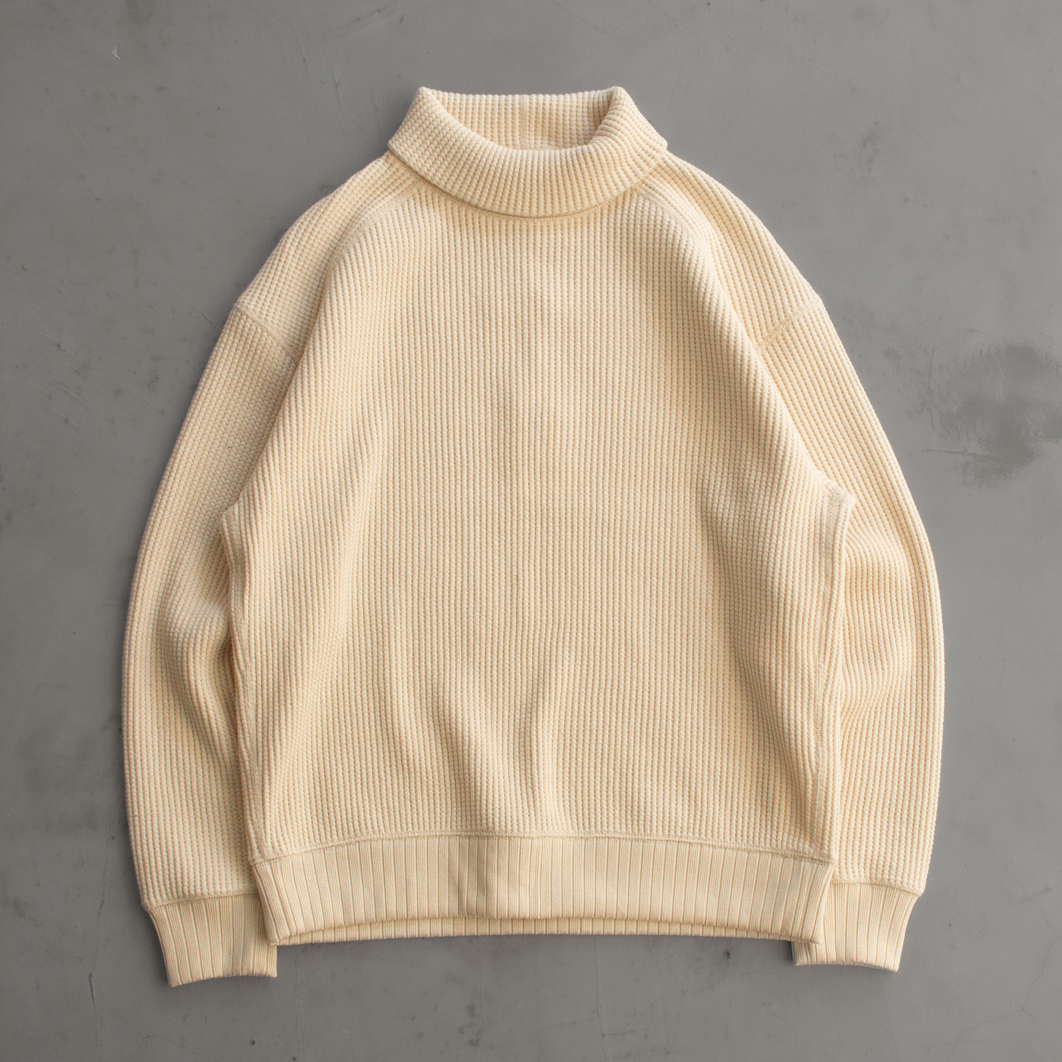 JACKMAN WAFFLE HIGHNECK 2 COLORS 日本製 高領 華夫格 長袖 運動衫 二色