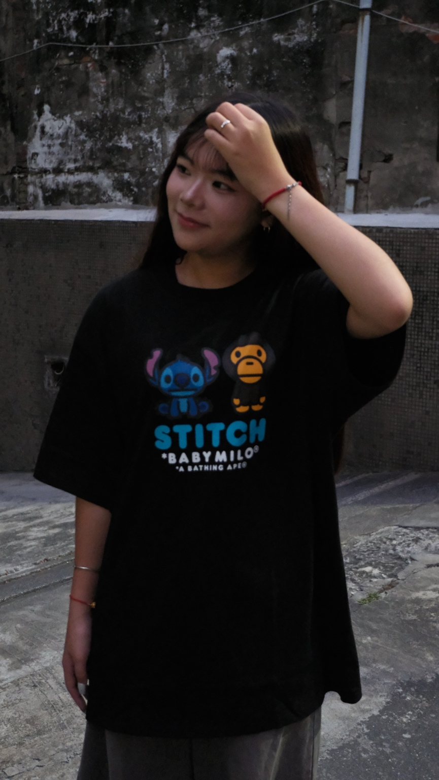 BAPE × STITCH 聯名款 Stitch Crew-Neck Short-Sleeve 史迪奇&Milo 2M73110916