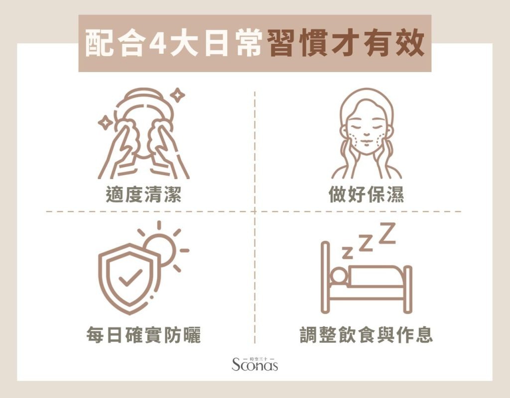 配合4大日常習慣才有效