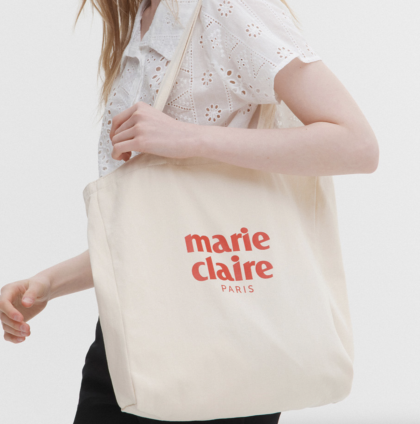 【入LIVECODE一件減至$120😱🔥！】【韓妹大愛品牌！北村旗艦總店封館🇰🇷】【MARIECLAIRE】Essential logo cotton bag(12 Colors)