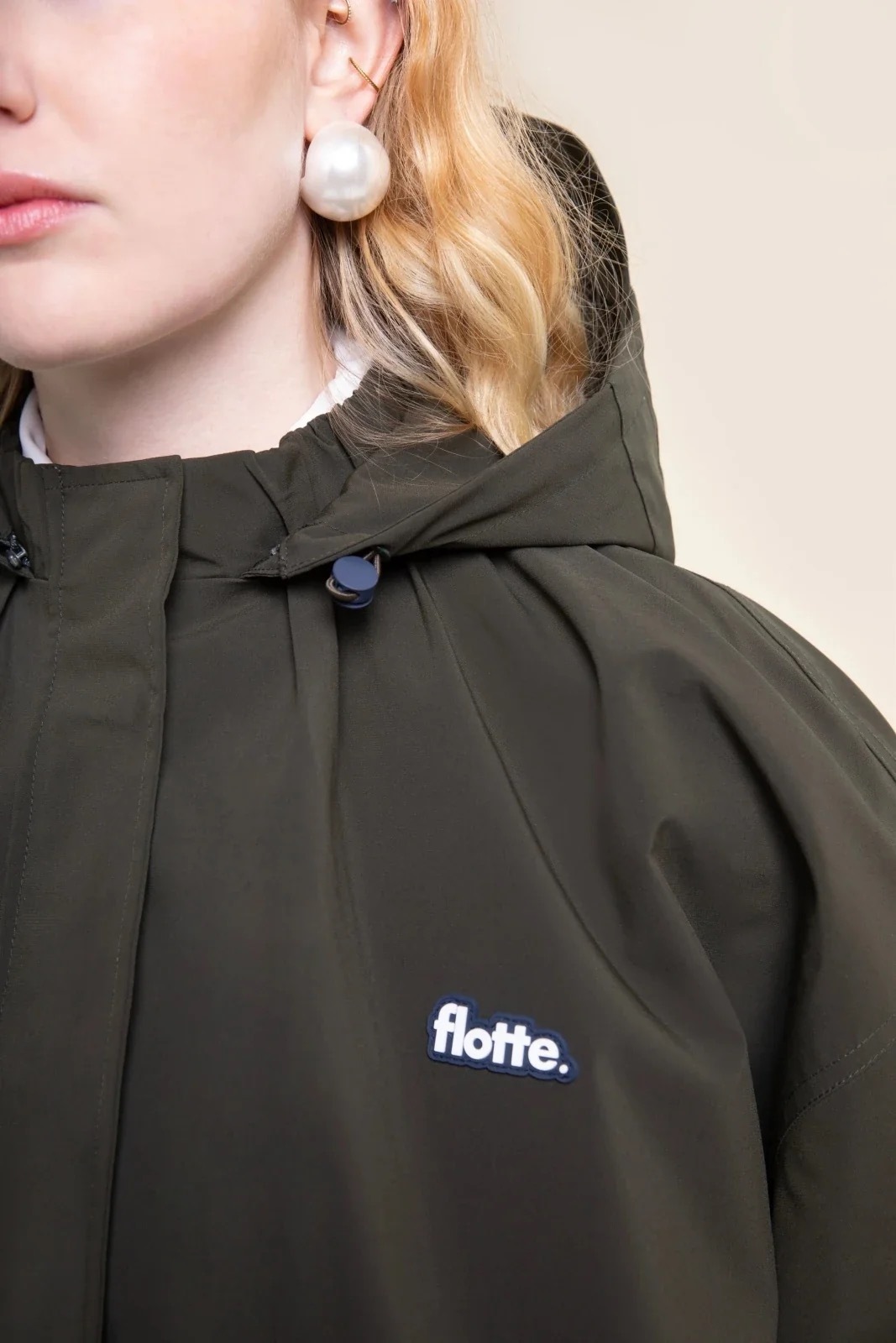 1FT1007-019 [FLOTTE] Garance 防水可拆式連帽外套 卡其色 #26062 (EU)