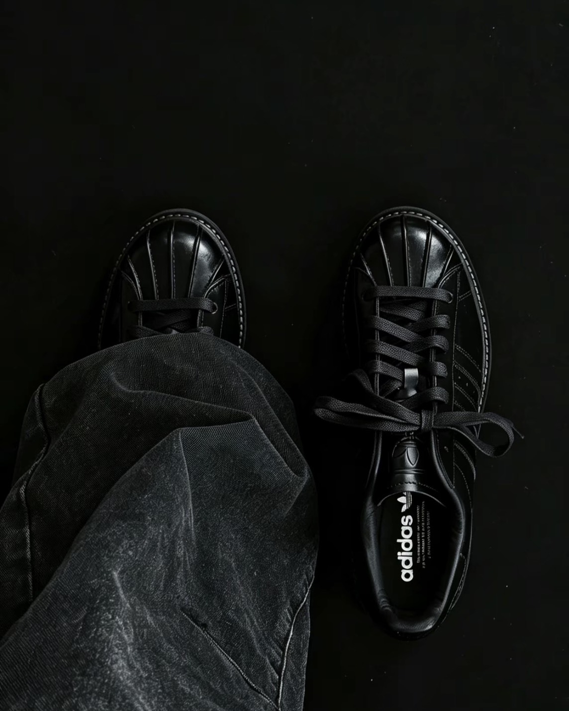 Adidas 愛迪達 Superstar Lux 復古 皮革 貝殼鞋 黑