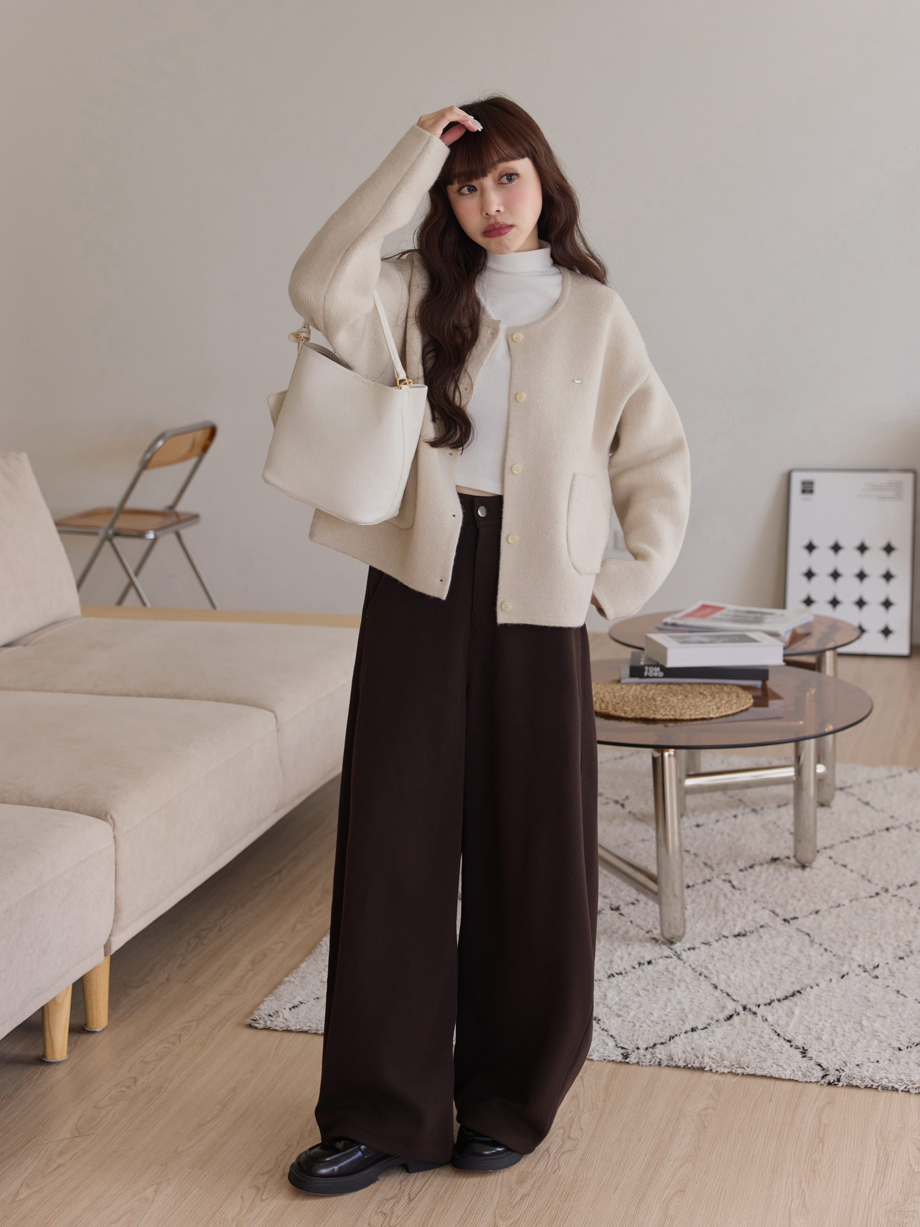 Pear-Shape Must-Have Leg-Lengthening Curved-Leg Cotton Pants