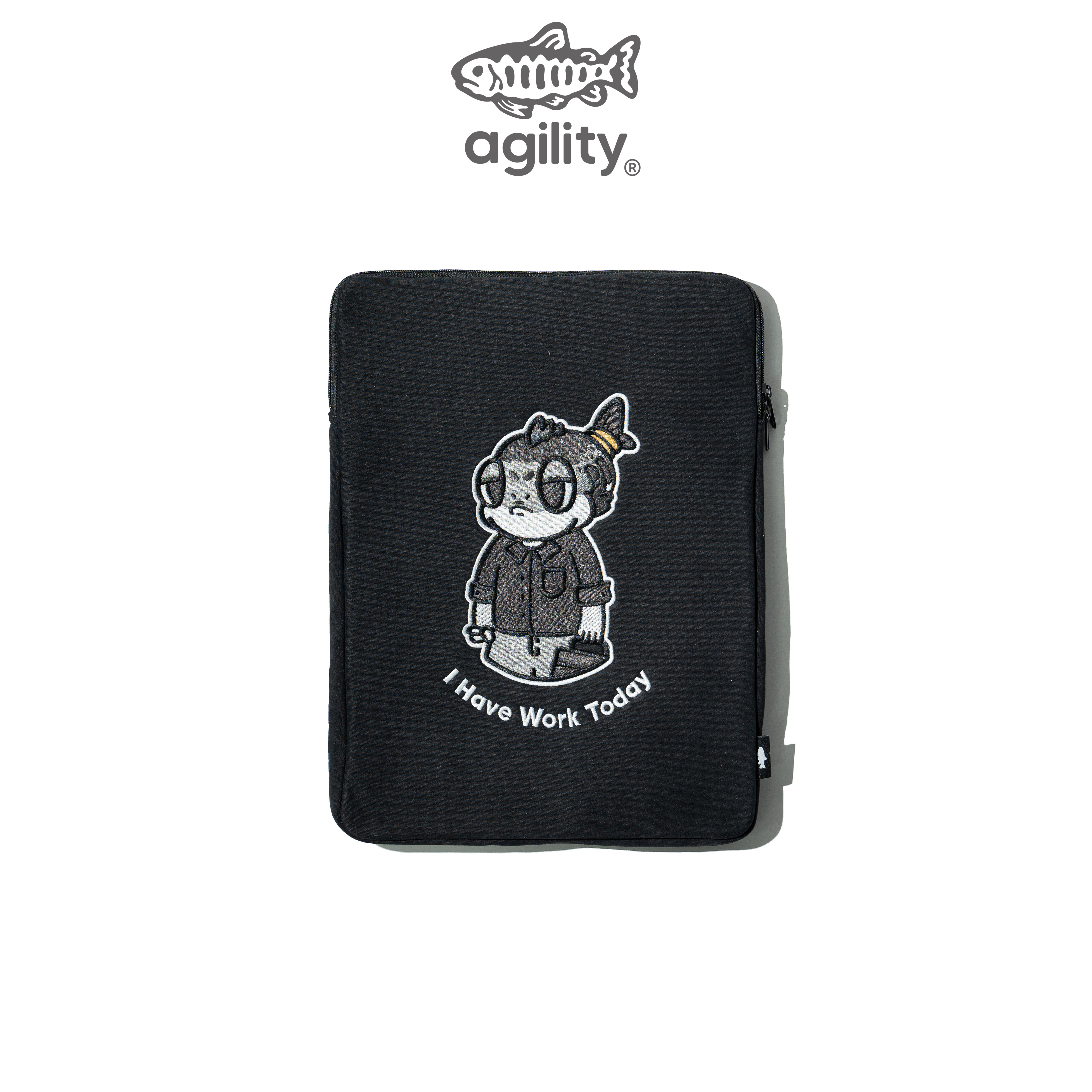 AGILITY HOUSE - Knit Fabric Laptop 鮭魚丸 針織 刺繡筆電包 [AH-L]
