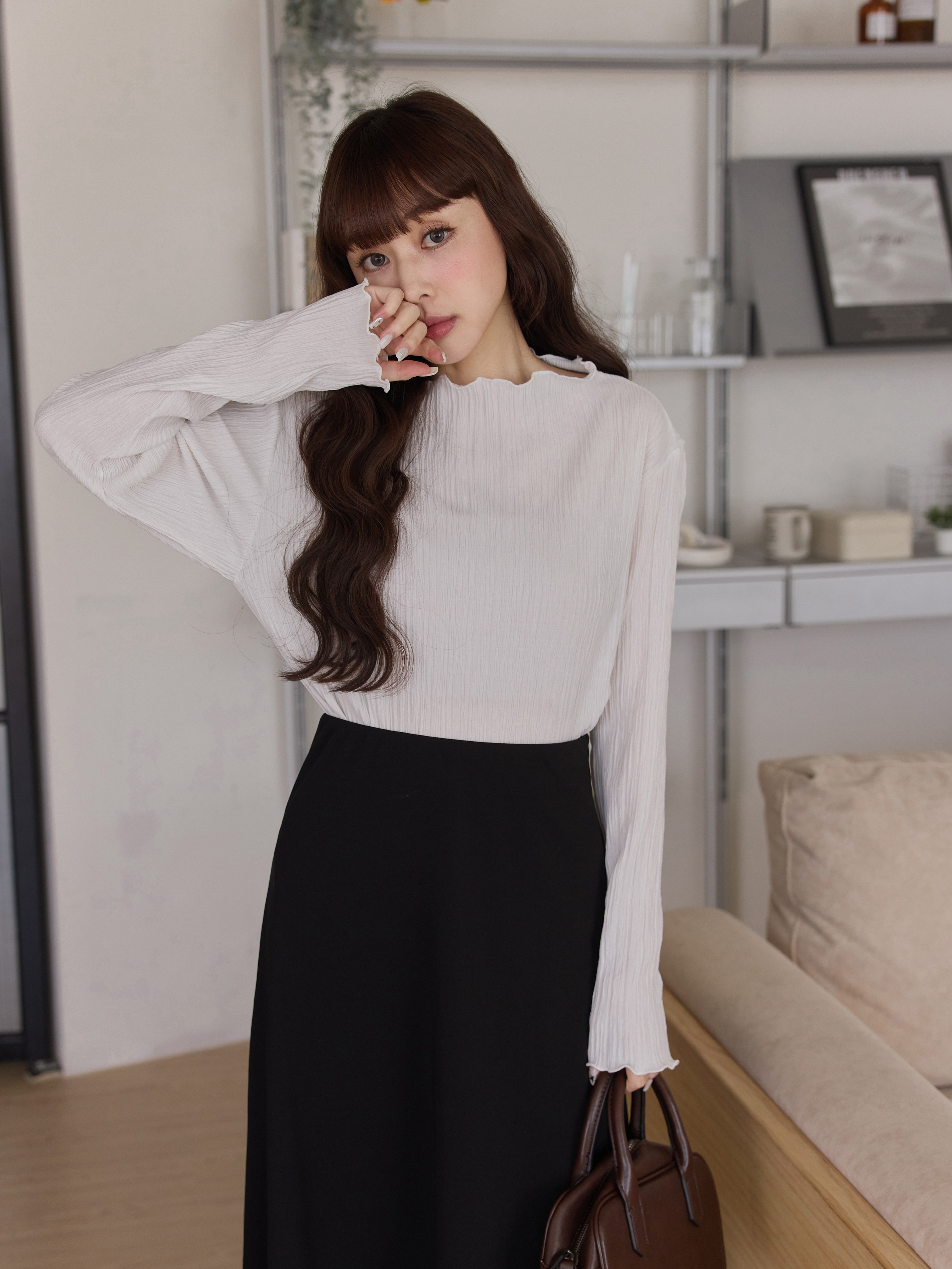 Delicate Skin-Friendly Lettuce Edge Top