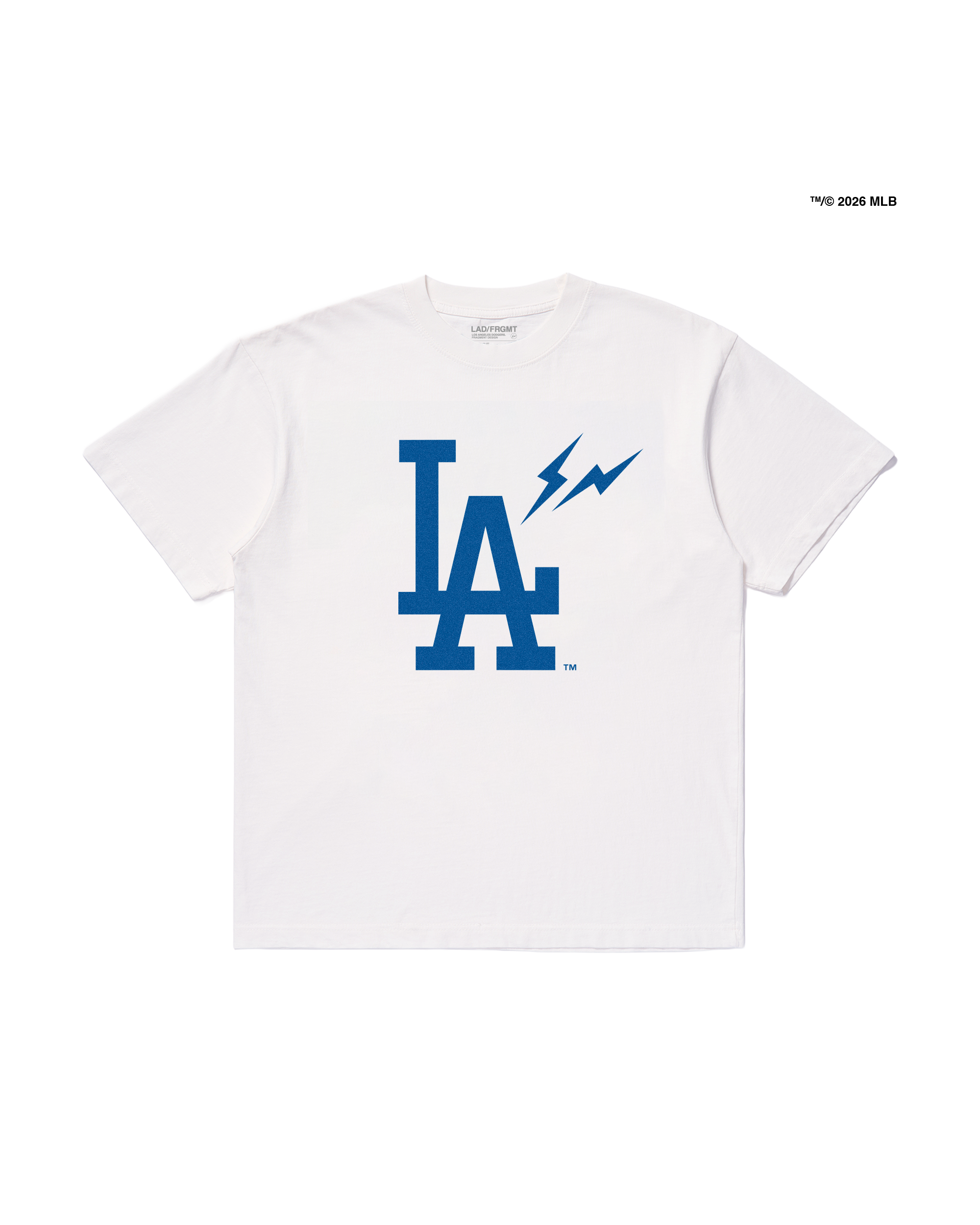 FRAGMENT X LOS ANGELES DODGERS BIG LA HEAVYWEIGHT TEE (藍色/白色/黑色) 短TEE 藤原浩 洛杉磯道奇隊 聯名款 閃電
