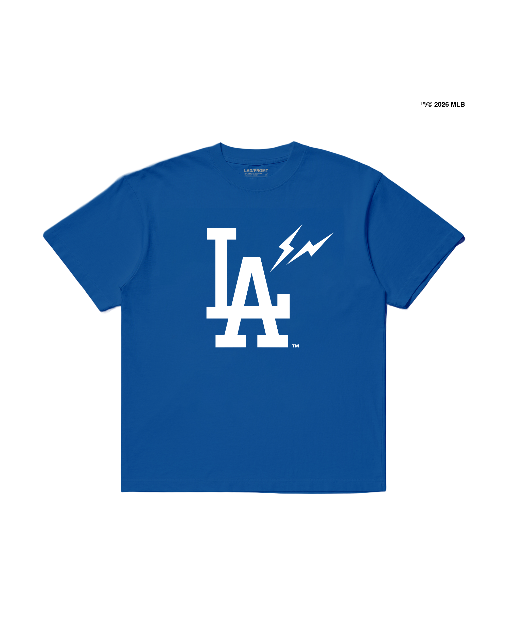 FRAGMENT X LOS ANGELES DODGERS BIG LA HEAVYWEIGHT TEE (藍色/白色/黑色) 短TEE 藤原浩 洛杉磯道奇隊 聯名款 閃電