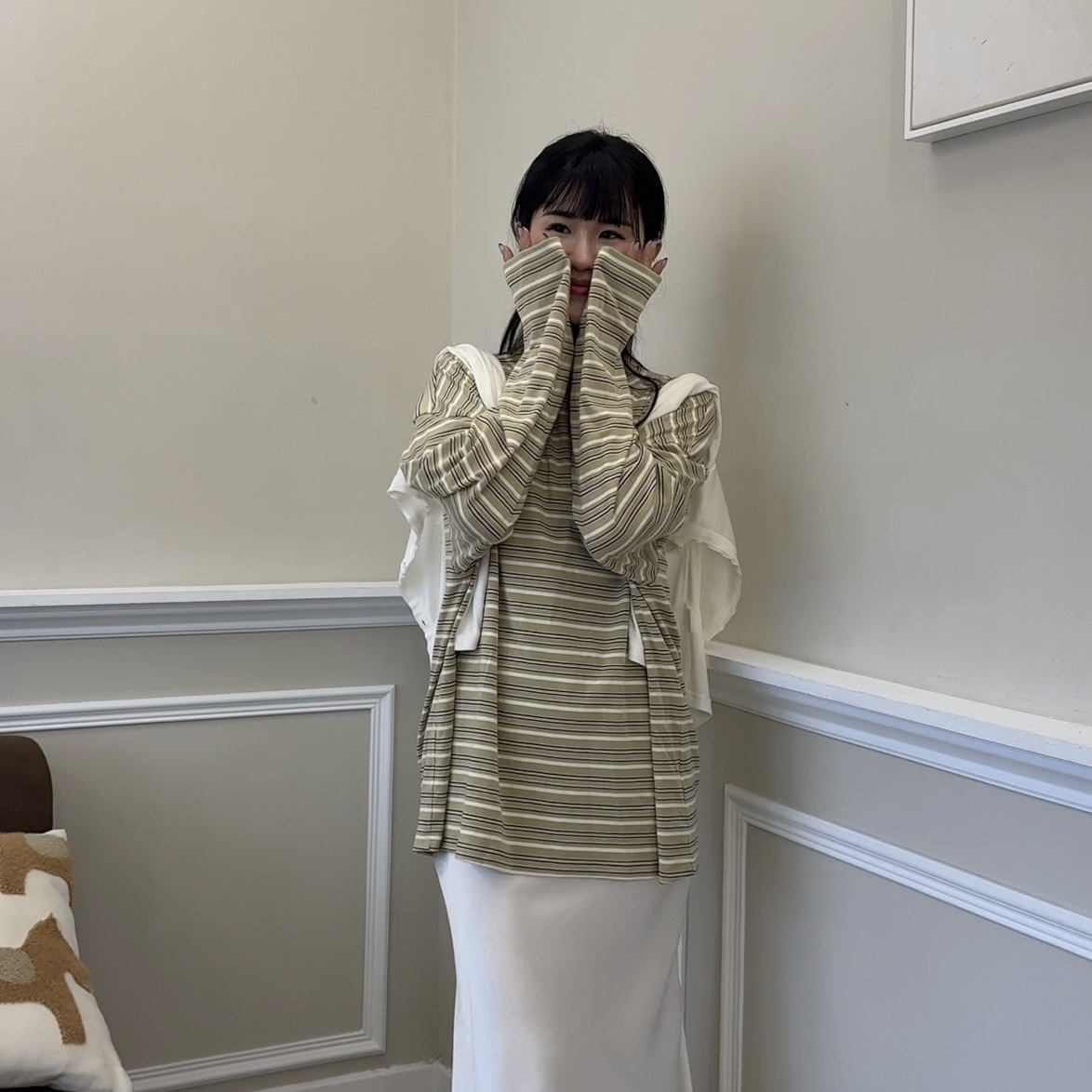 O33小男孩軟Q條紋上衣(白/黃/粉/黑)