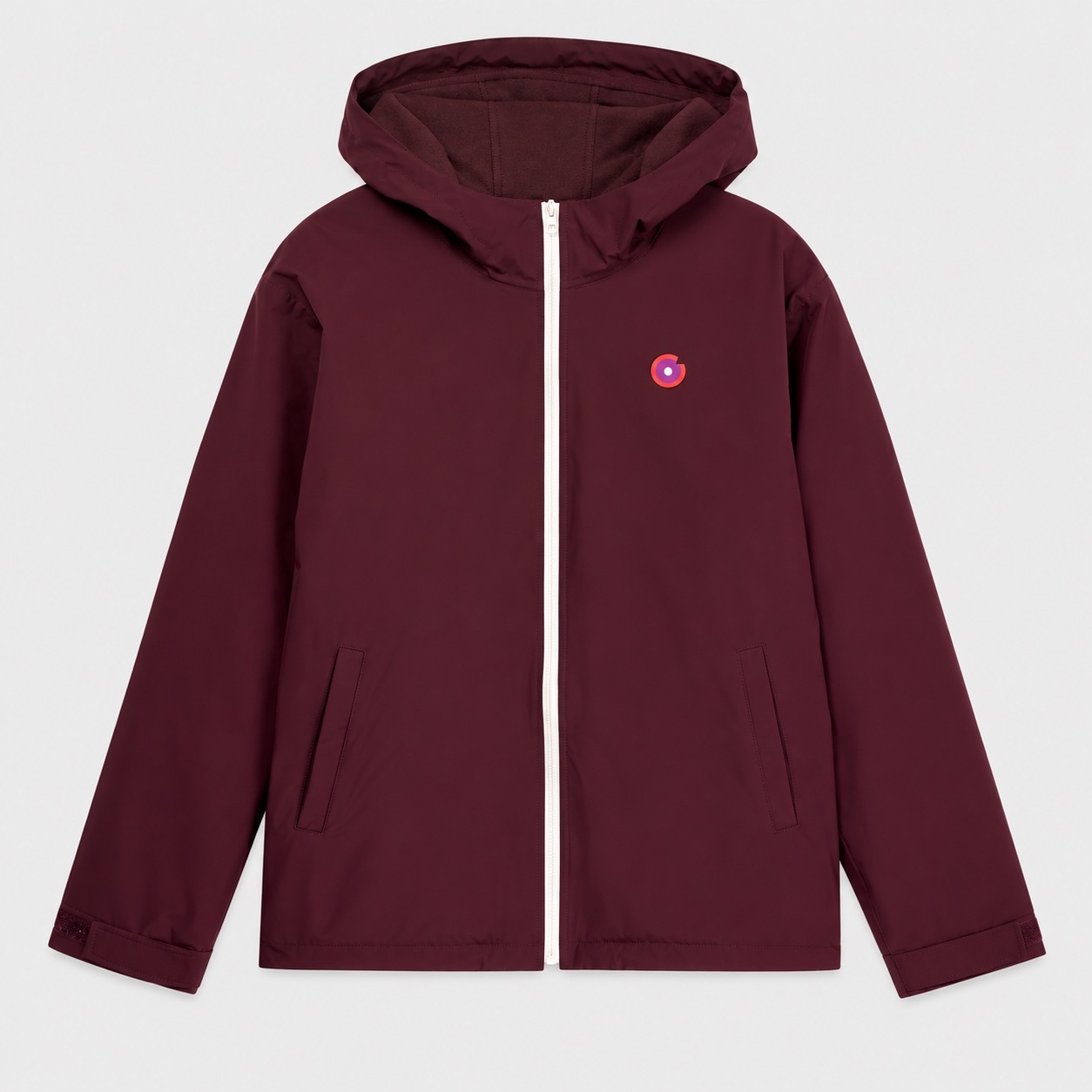 1FT1007-081 [FLOTTE] Lazare Water-Resistant And A Short Fleece-Lined Windbreaker Plum #22084 (EU)