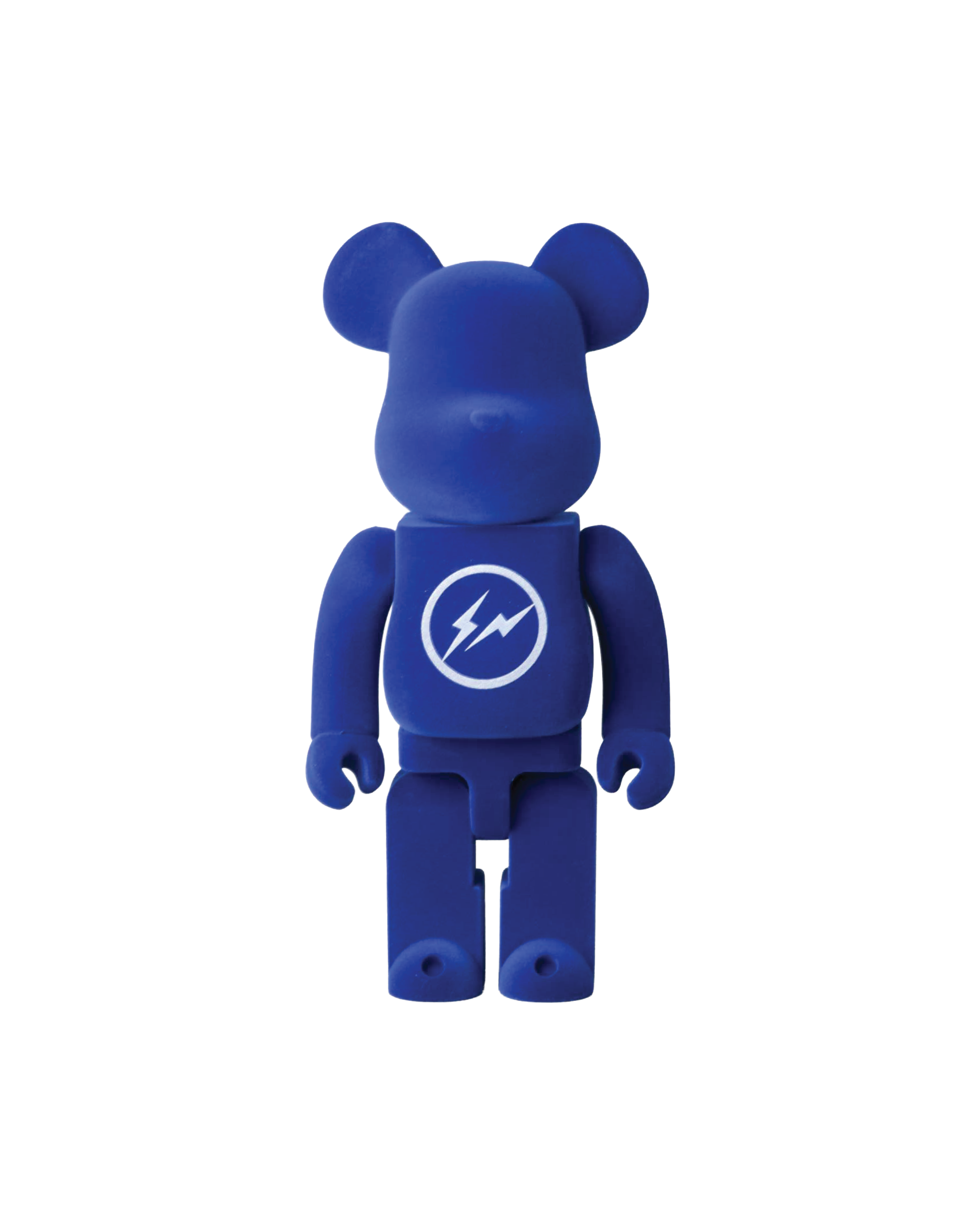 FRAGMENT X BE@RBRICK MEDICOM TOY 100% & 400% (藍色/黑色) 庫柏力克熊 藤原浩 聯名款 閃電