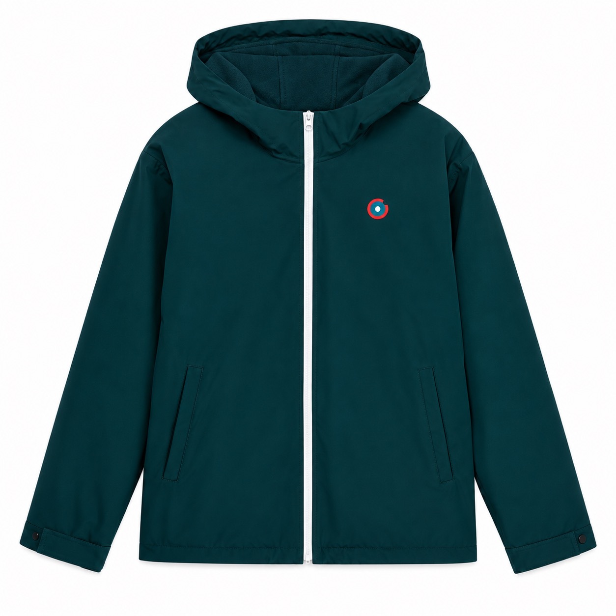1FT1007-082 [FLOTTE] Lazare Water-Resistant And A Short Fleece-Lined Windbreaker Fir Green #22084 (EU)