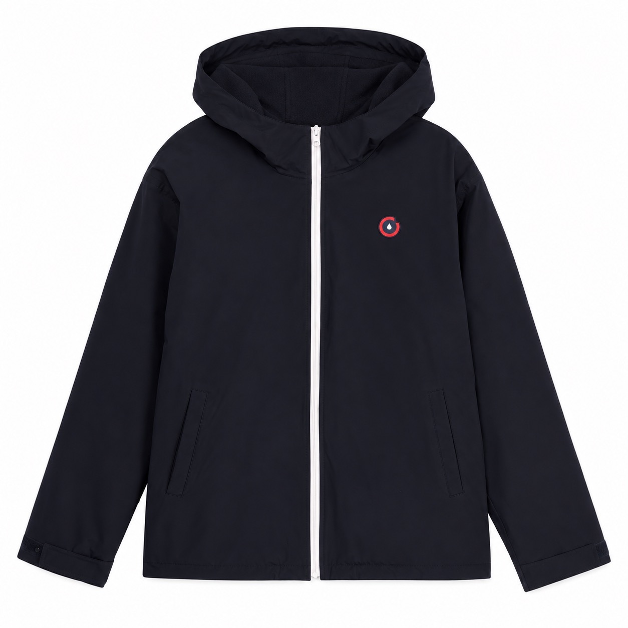 1FT1007-083 [FLOTTE] Lazare Water-Resistant And A Short Fleece-Lined Windbreaker Black #22084 (EU)
