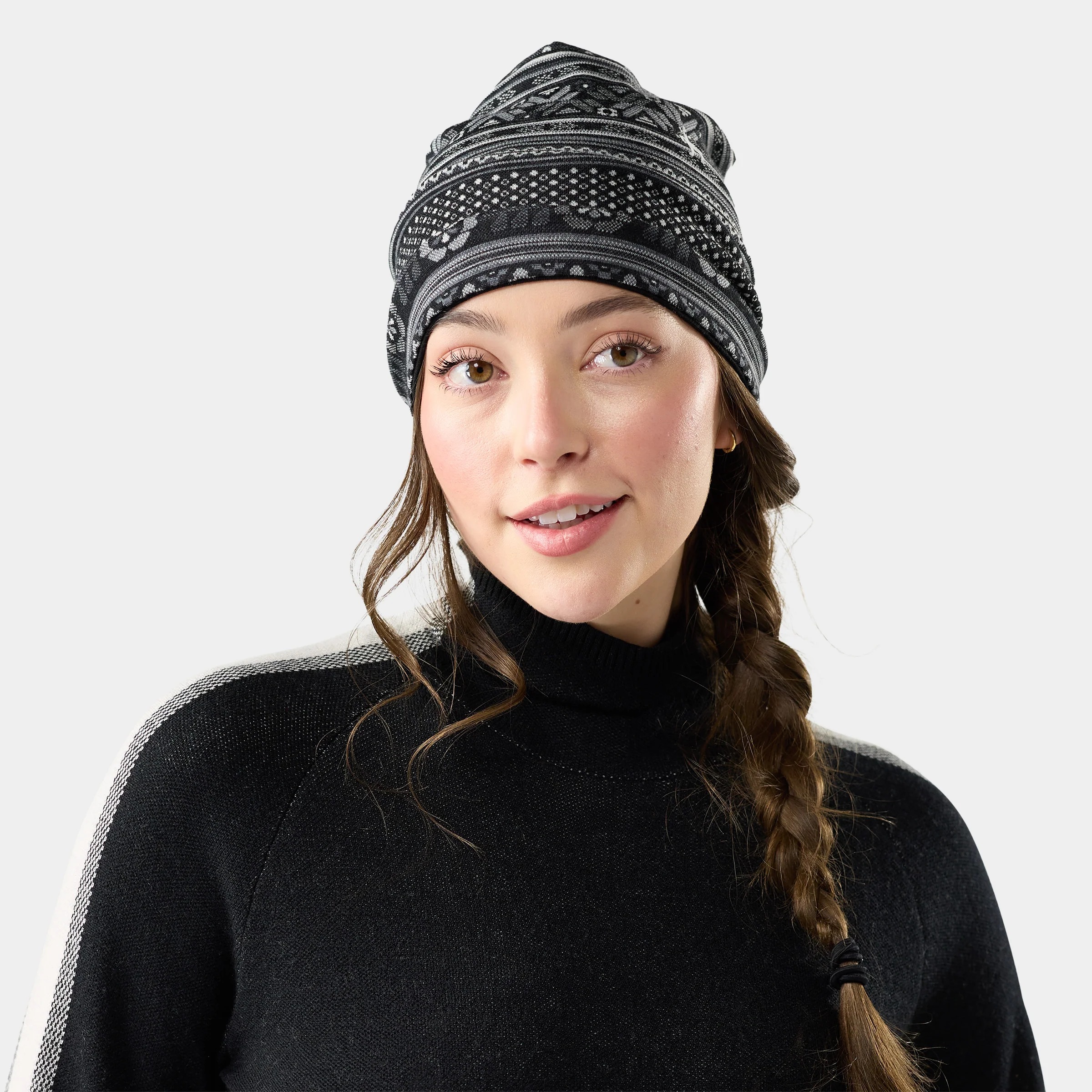 Smartwool Thermal 美麗諾羊毛毛帽 雙面可戴保暖帽 SW0SW956 圖騰黑 [HappyOutdoor]