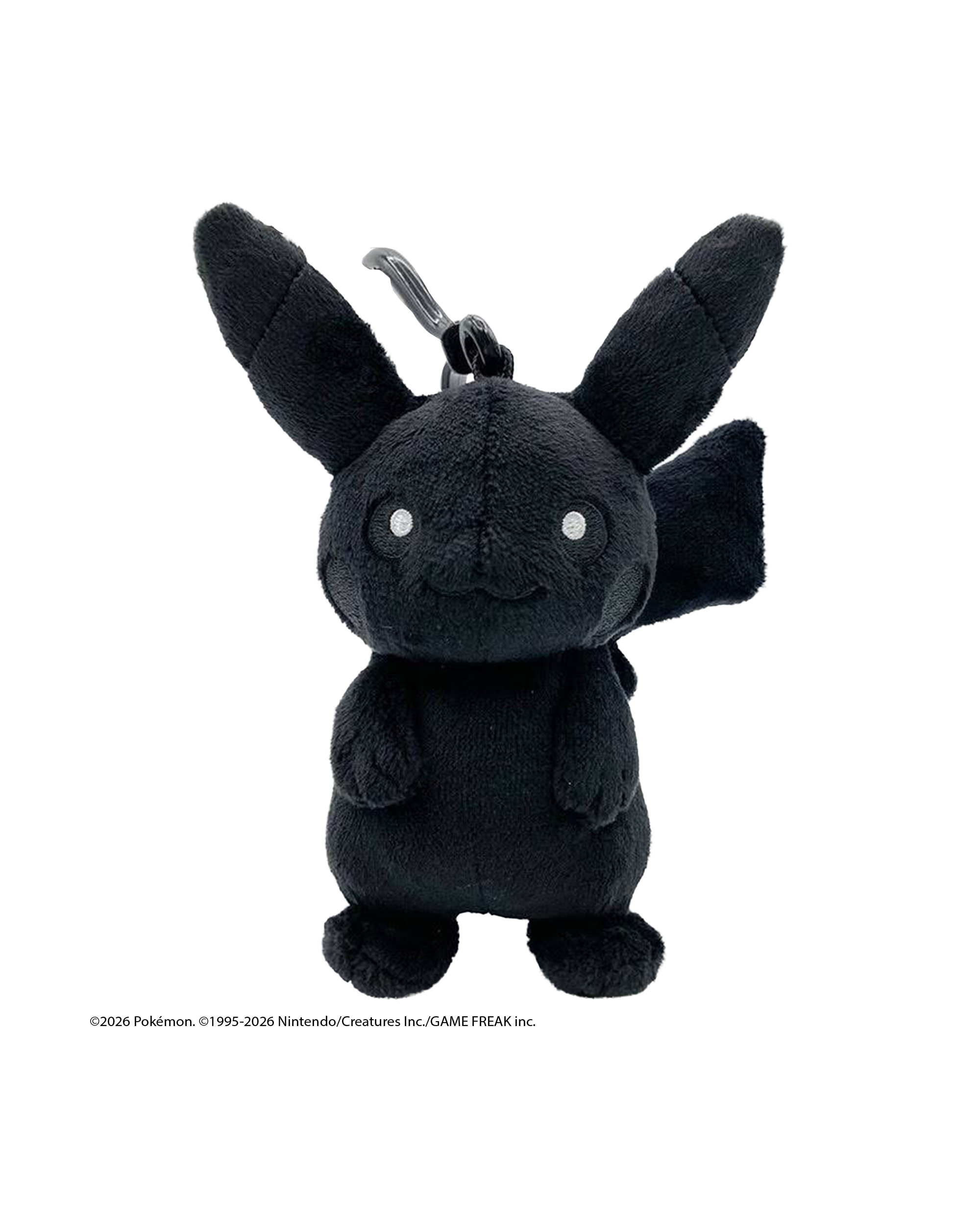 FRAGMENT X POKEMON PIKACHU MASCOT PLUSH KEY CHARM 黑色 皮卡丘 藤原浩 聯名款 閃電 鑰匙圈 吊飾